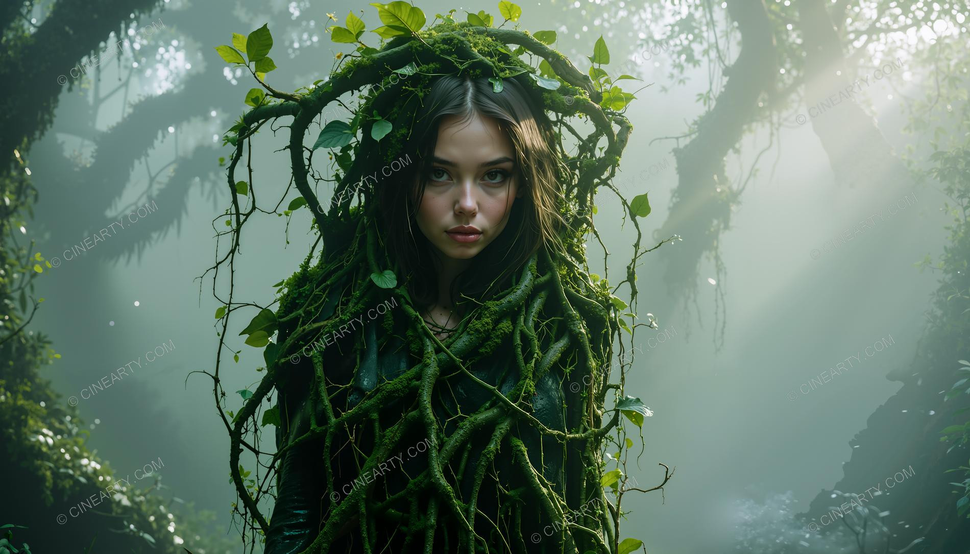 Plants Gently Entwine a Girl 85977