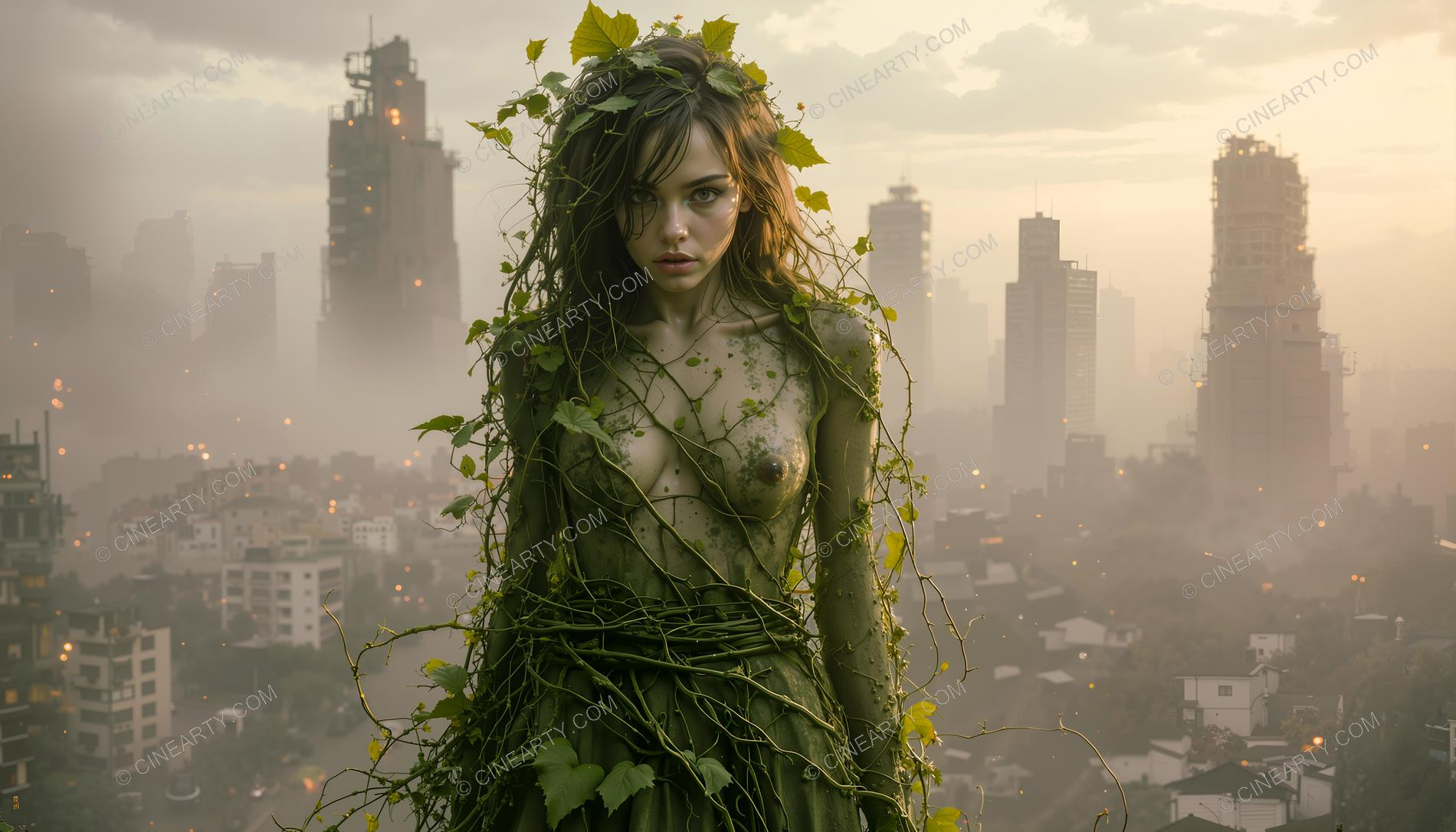 Plants Gently Entwine a Girl 59532