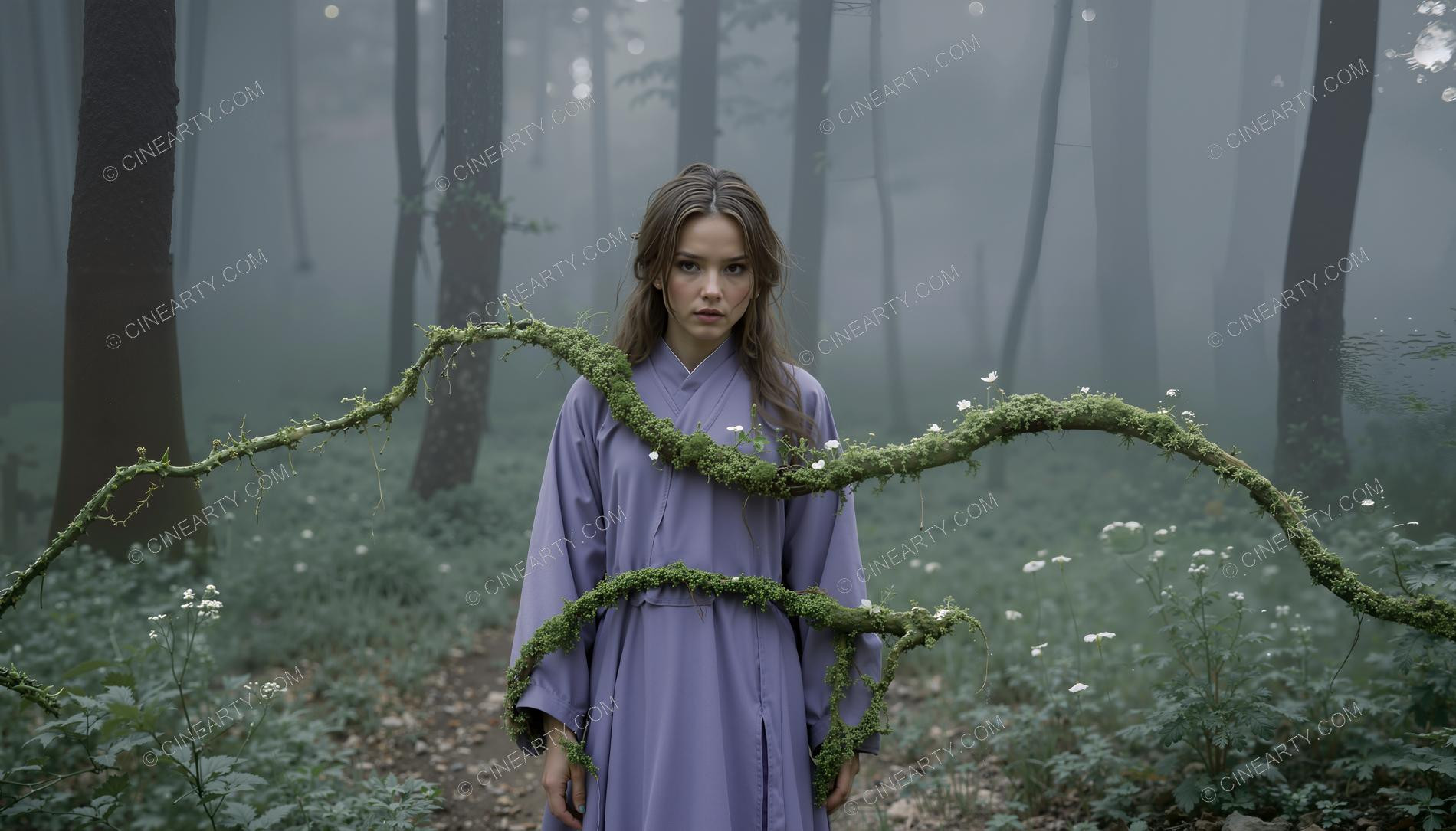 Plants Gently Entwine a Girl 80747