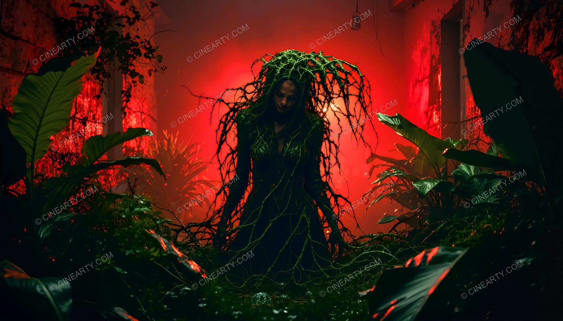 Plants Gently Entwine a Girl 86936