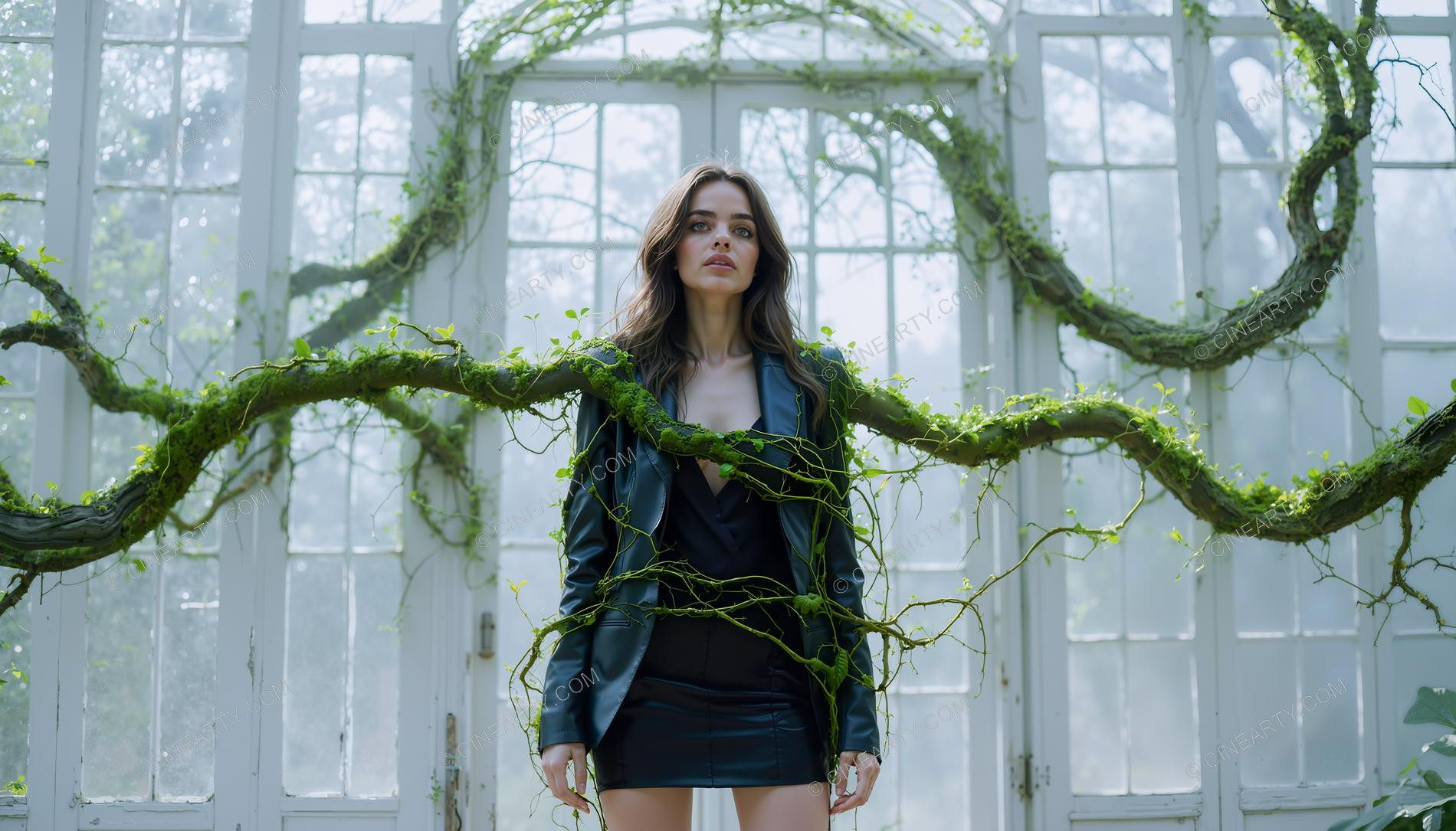 Plants Gently Entwine a Girl 83302