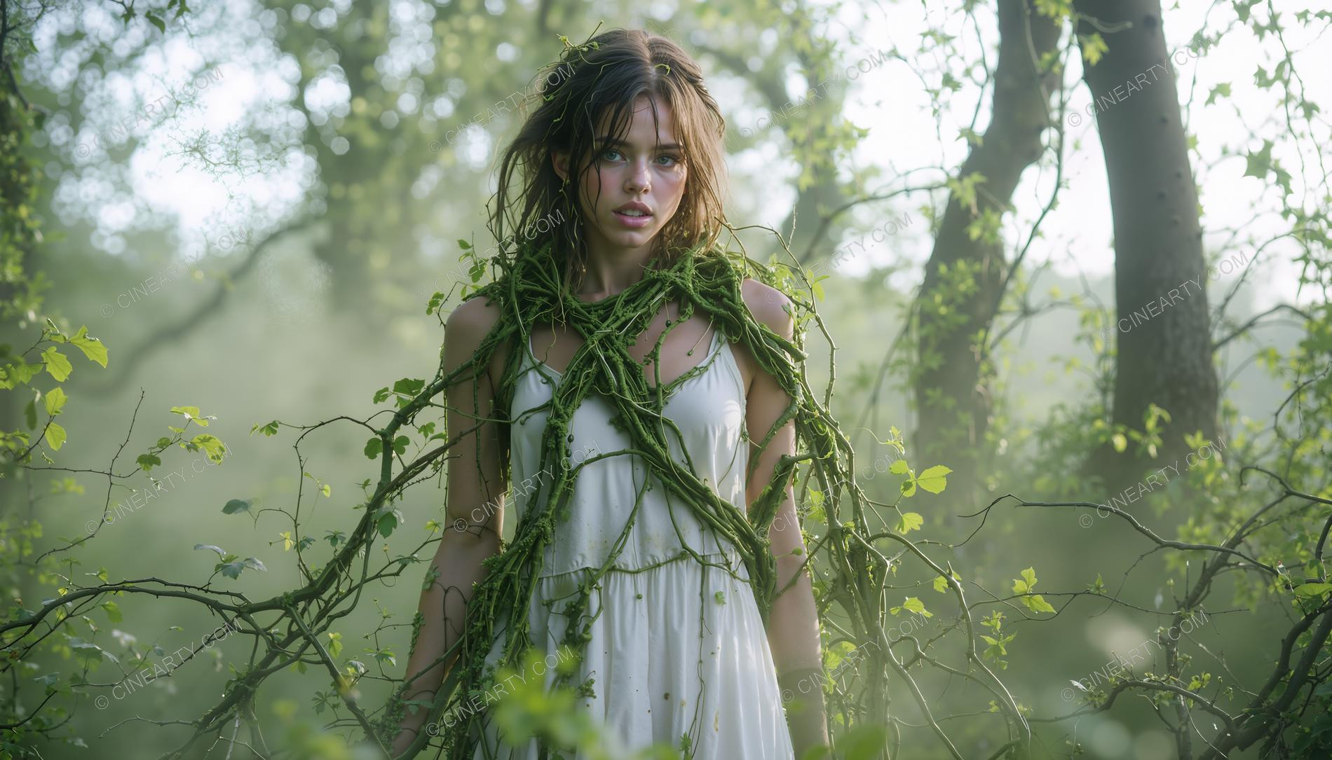 Plants Gently Entwine a Girl 82094