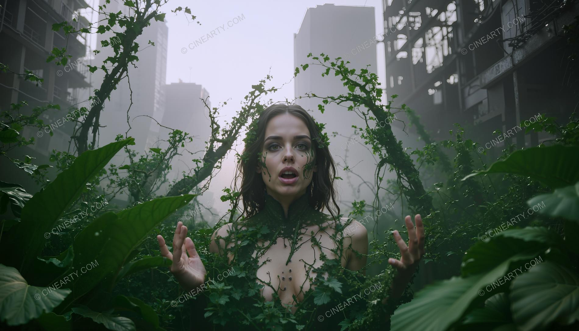 Plants Gently Entwine a Girl 38911