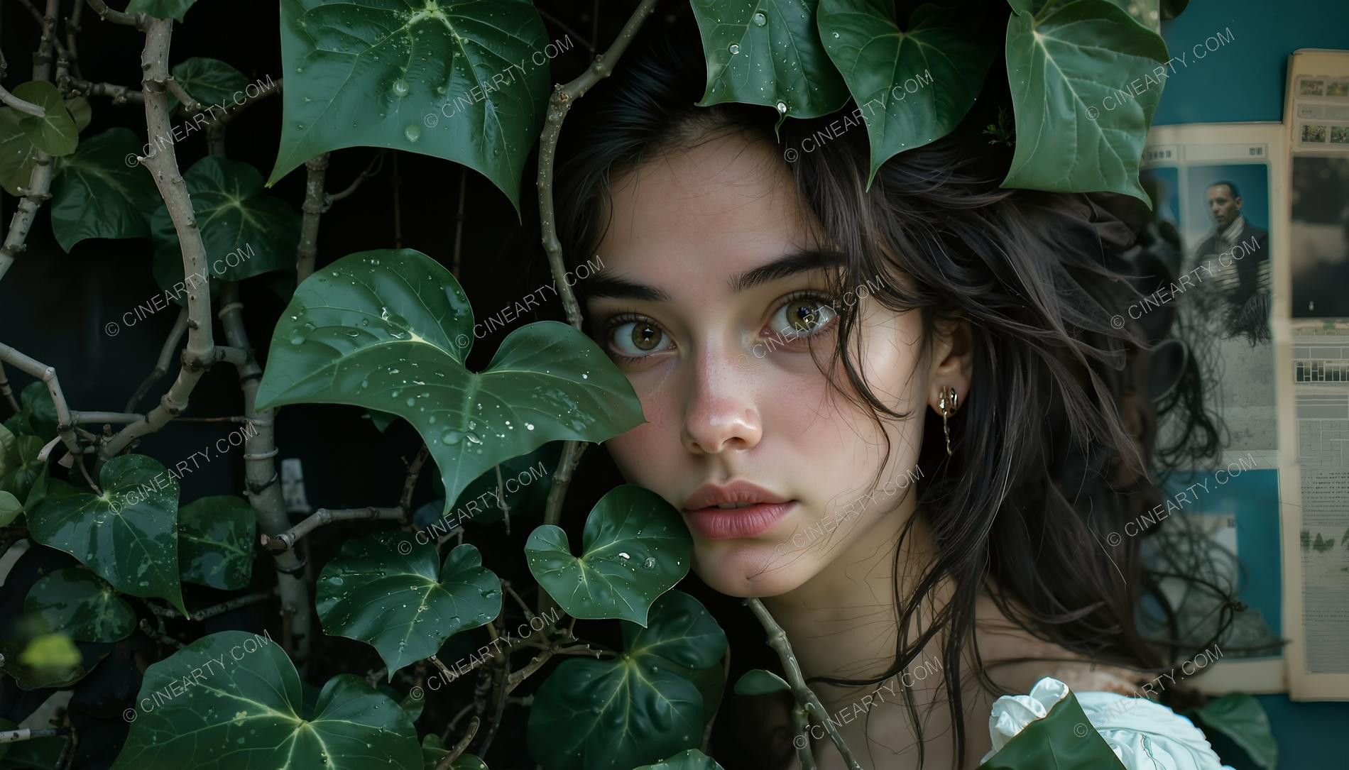 Portrait of a Girl in Symbiosis with Plants 57302