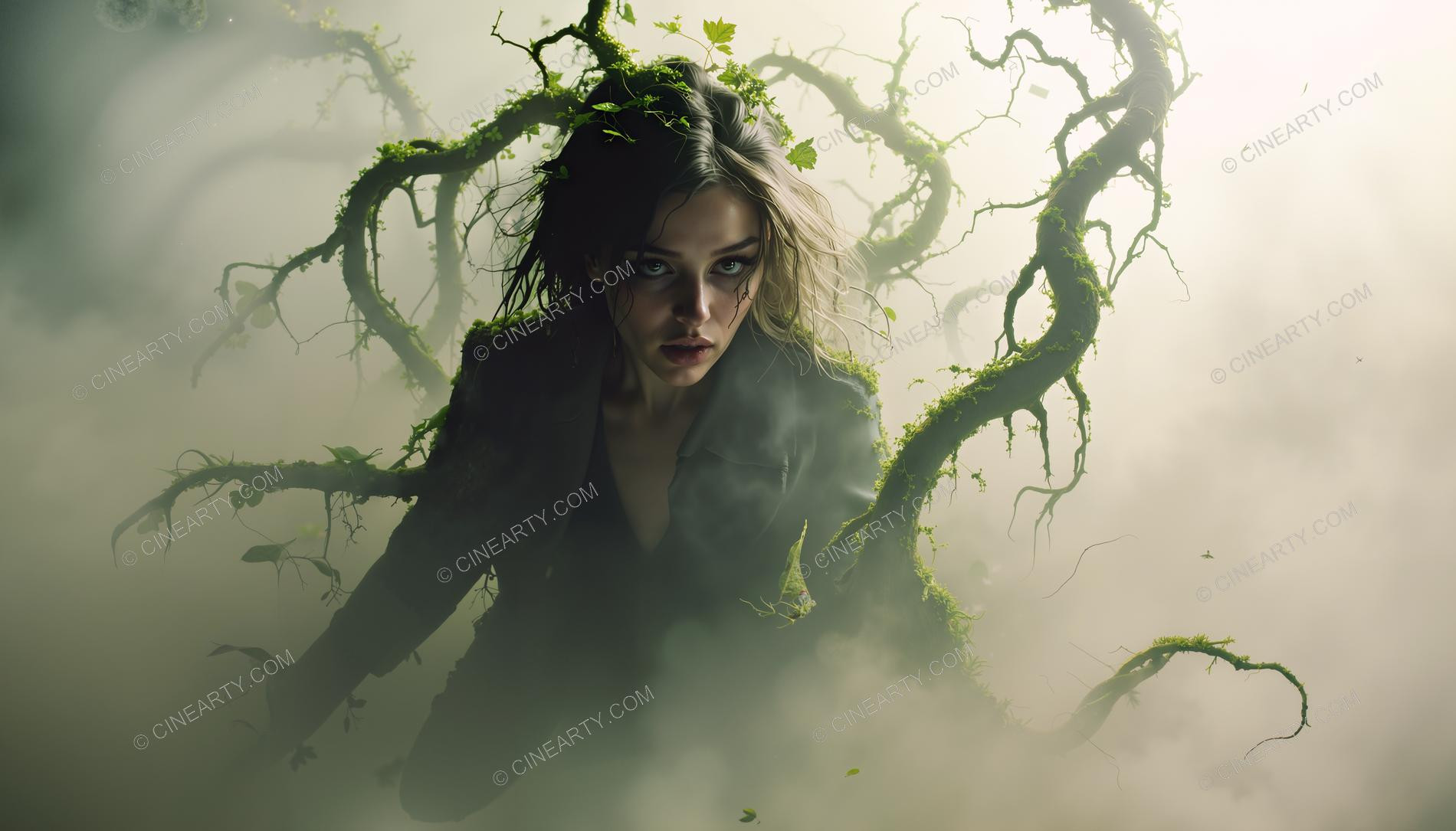 Portrait of a Girl in Symbiosis with Plants 67260