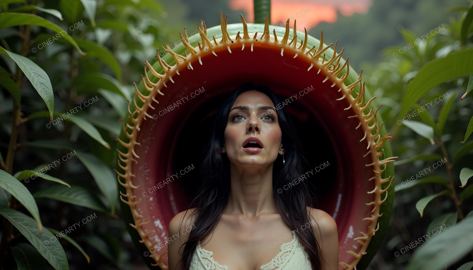 Girl and Huge Mawspawn Monsters 45925