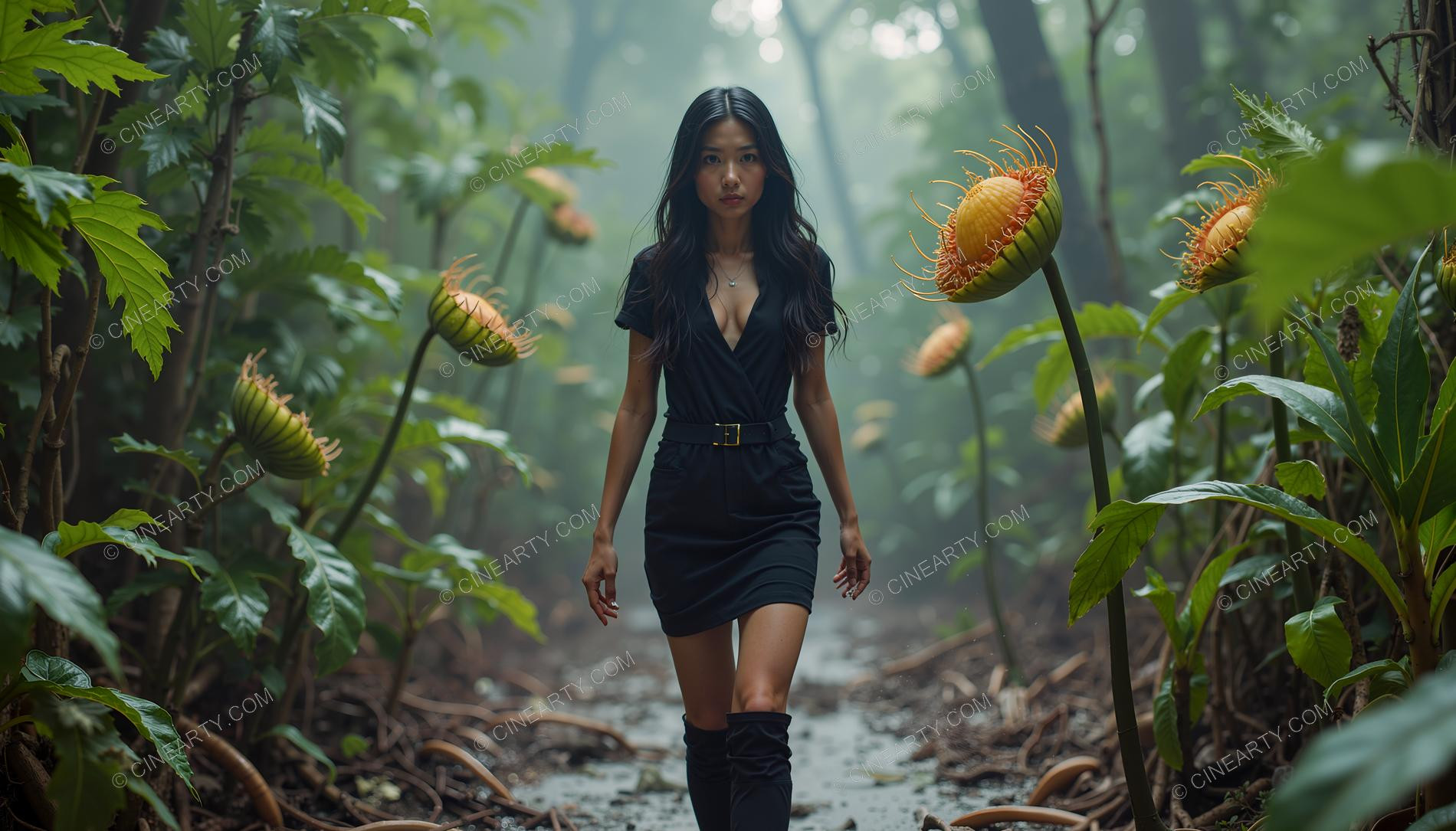 Girl and Plants 64872