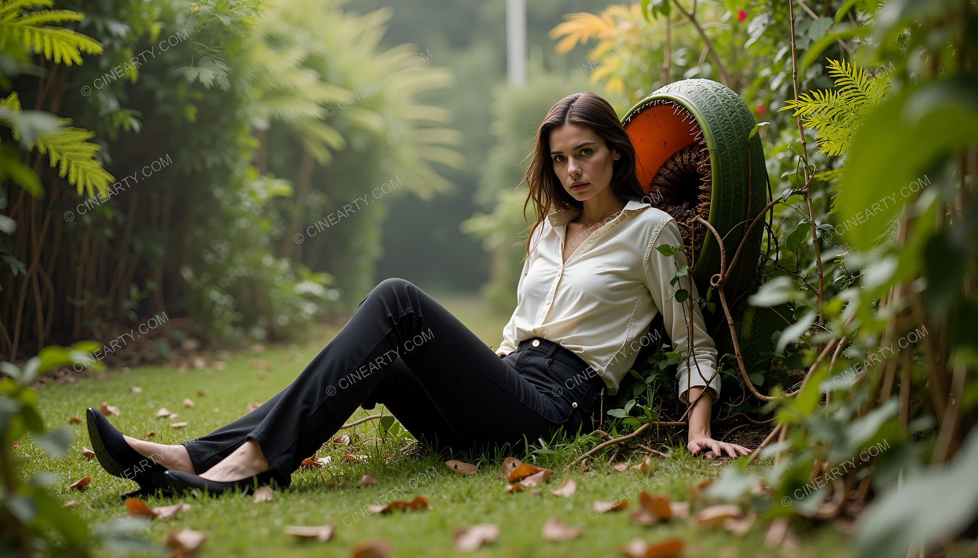 Girl and Plants 53561