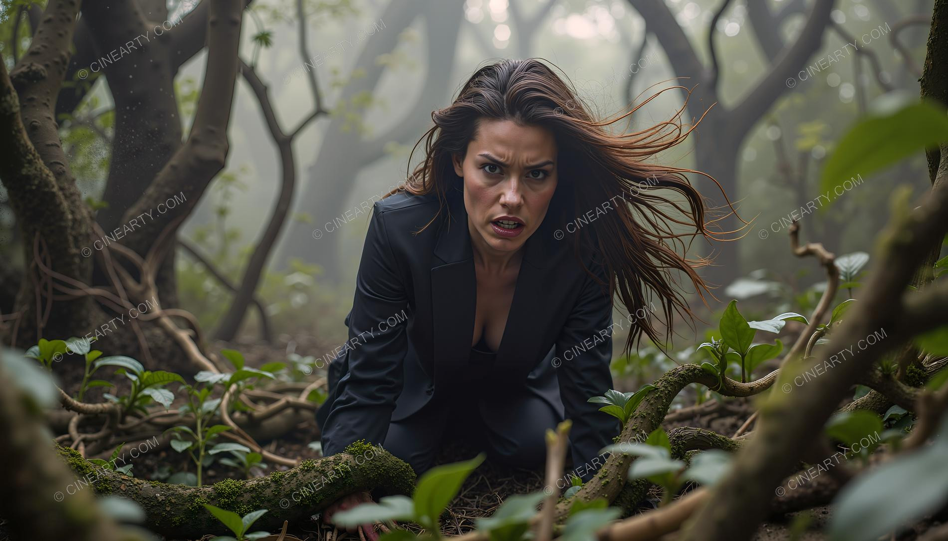 Girl and Plants 91958