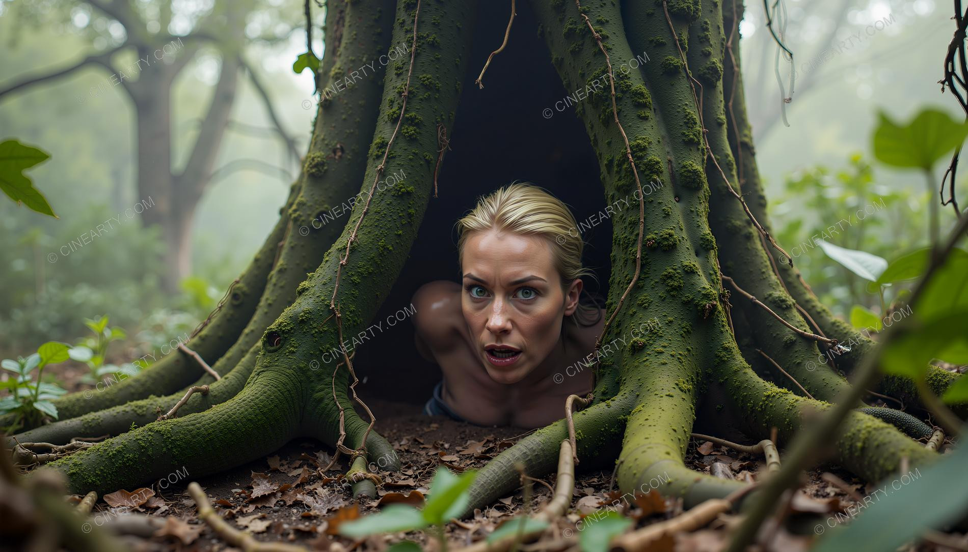 Plants engulf Girl (Horror) 39710