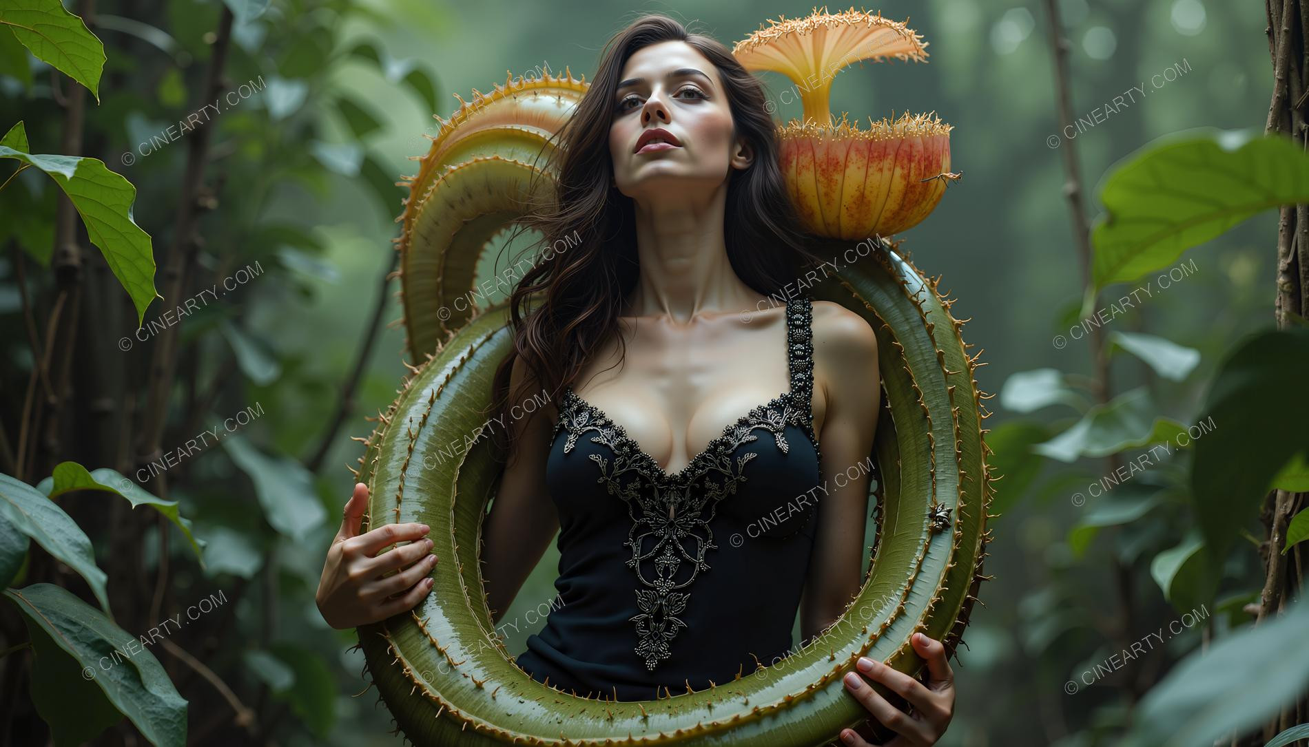 Plants Gently Entwine Girl 80504