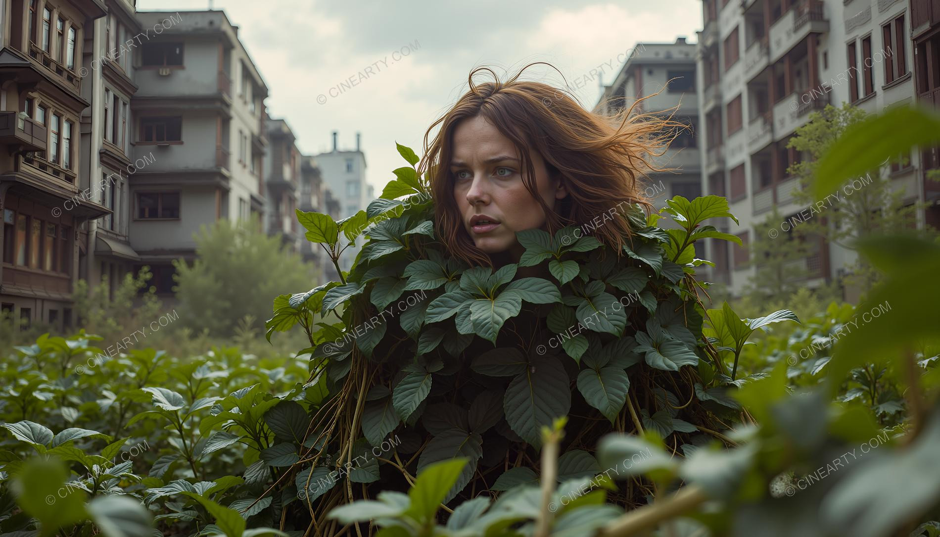 Plants Gently Entwine Girl 84795