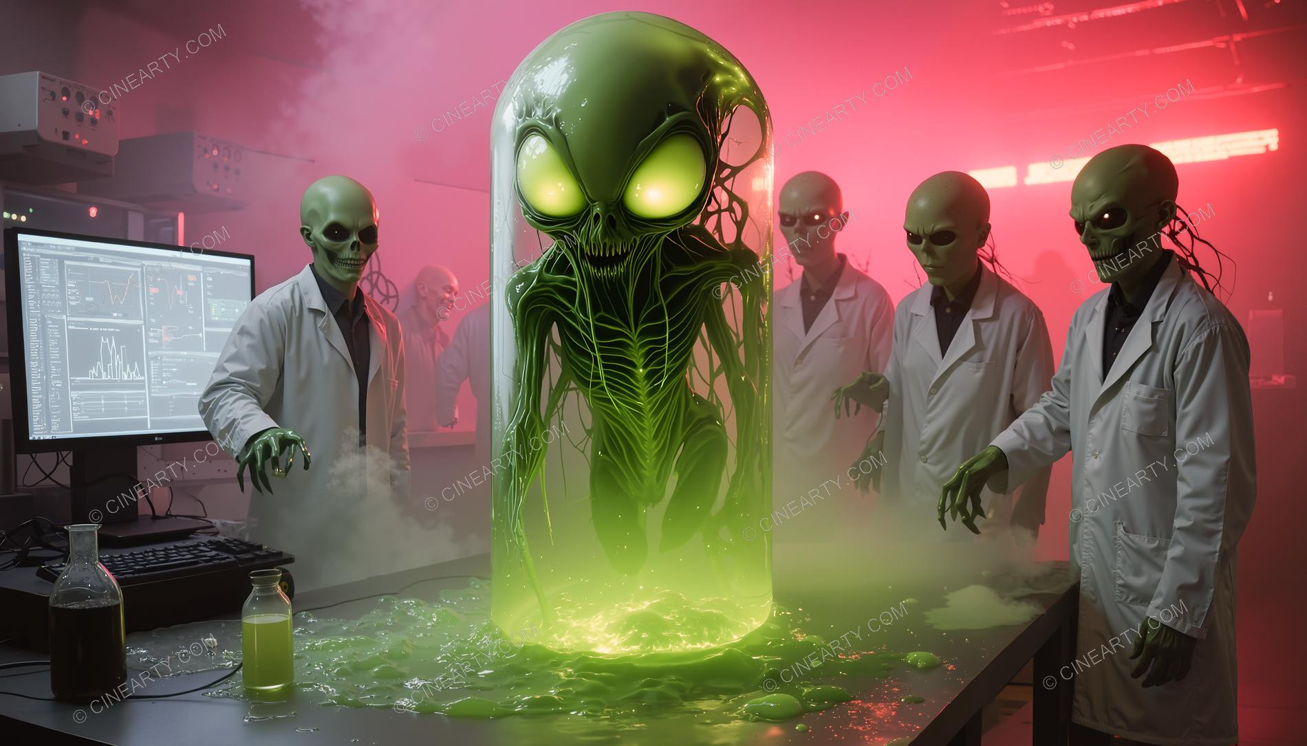 Initial Zombie Virus Leak in the Laboratory 94891