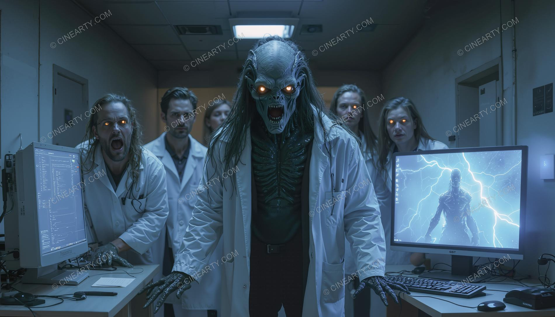 Initial Zombie Virus Leak in the Laboratory 09933