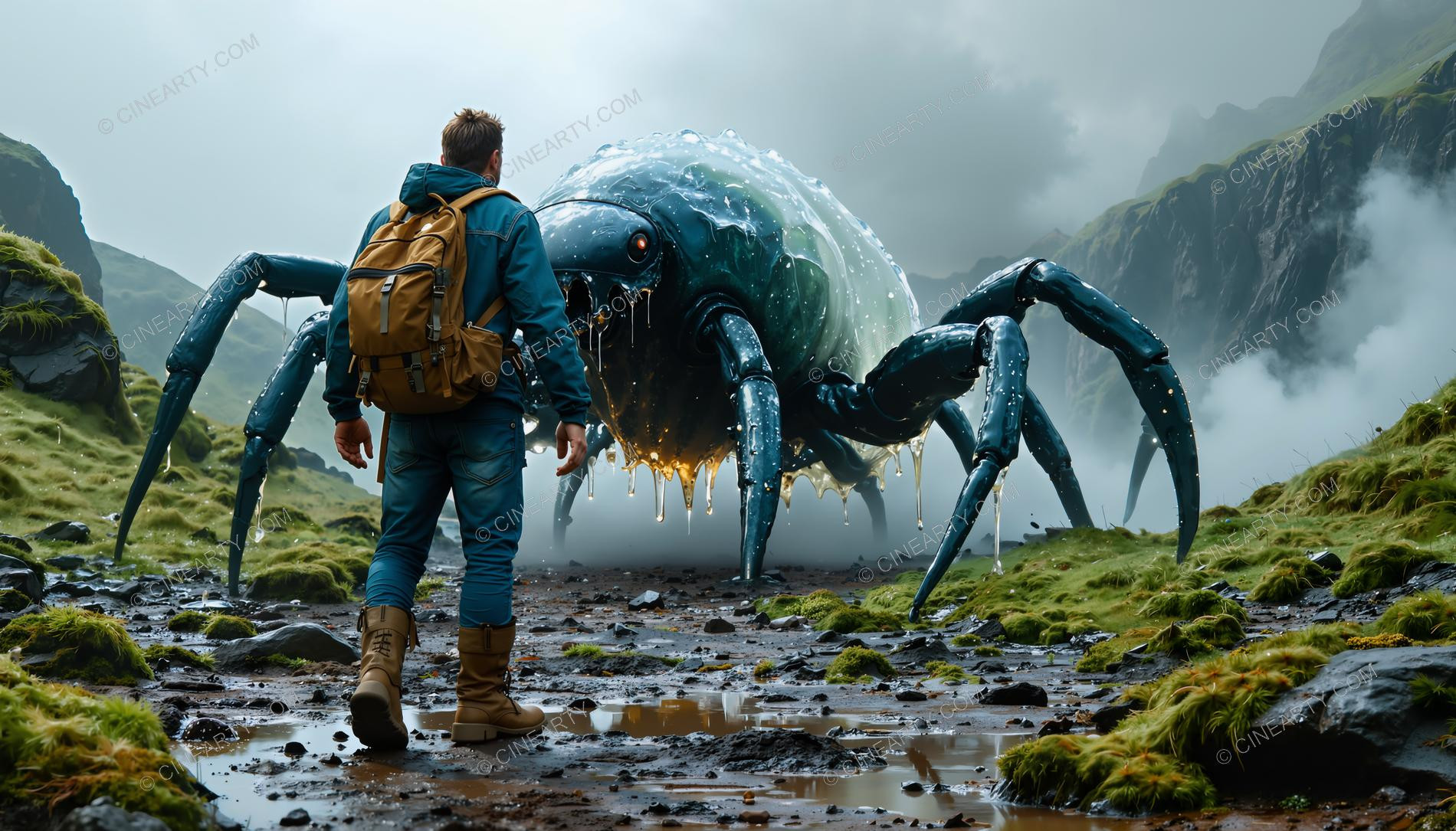 Giant Slippery Creatures and Men 07494