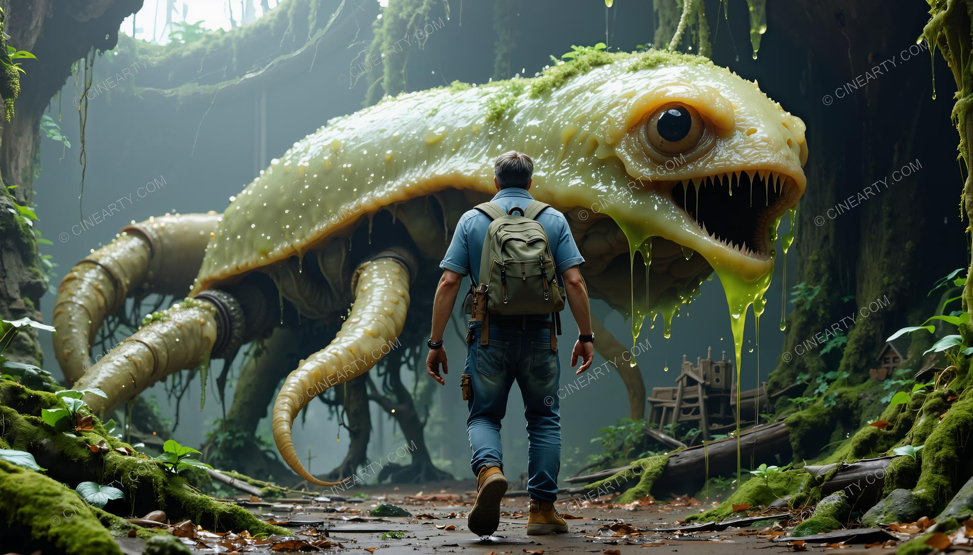 Giant Slippery Creatures and Men 93734