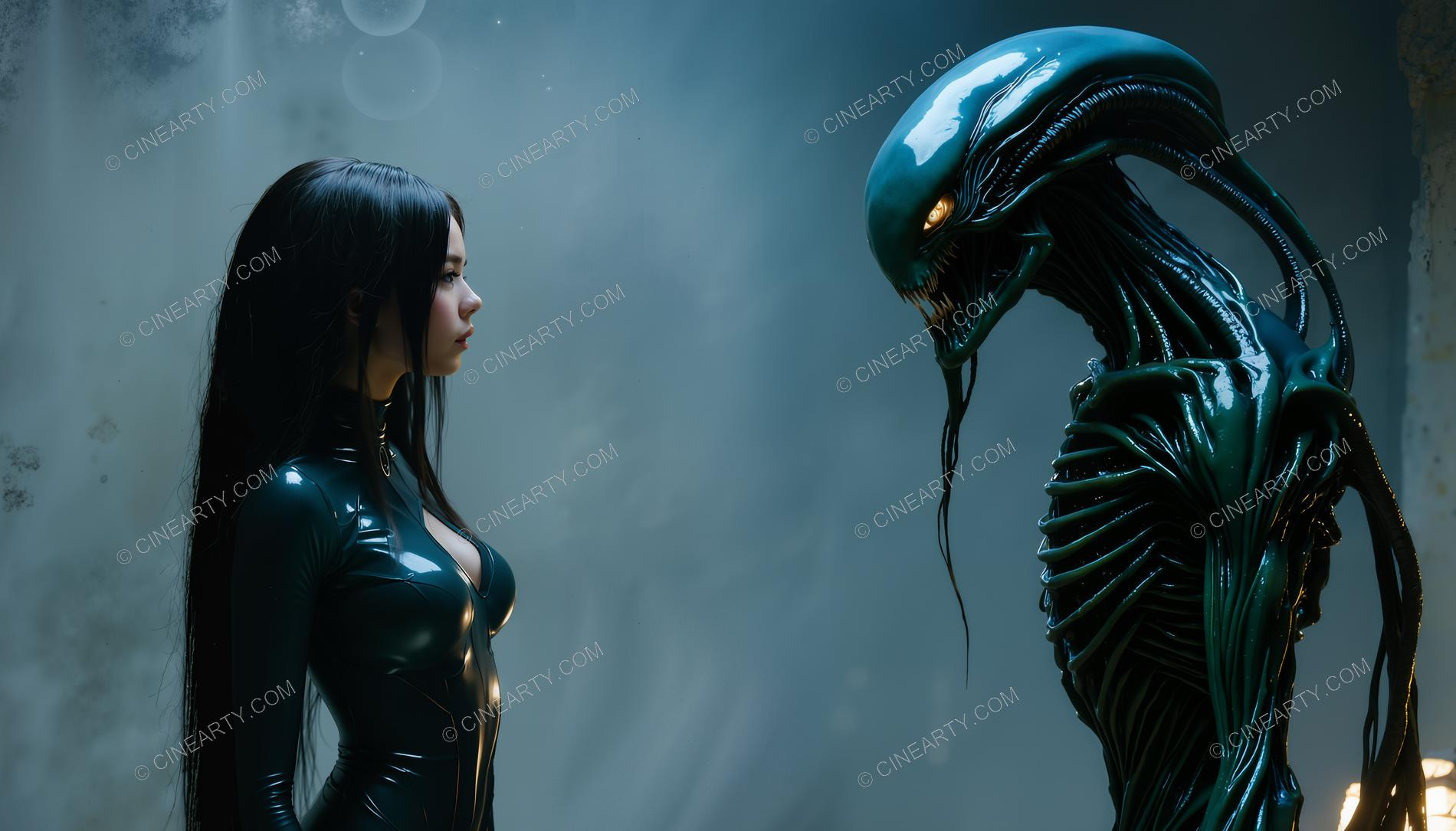 Woman and BioRobot - Love 77889