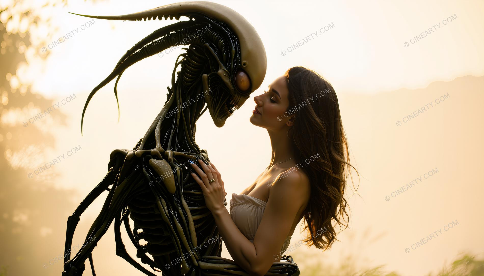 Woman and BioRobot - Love 08776