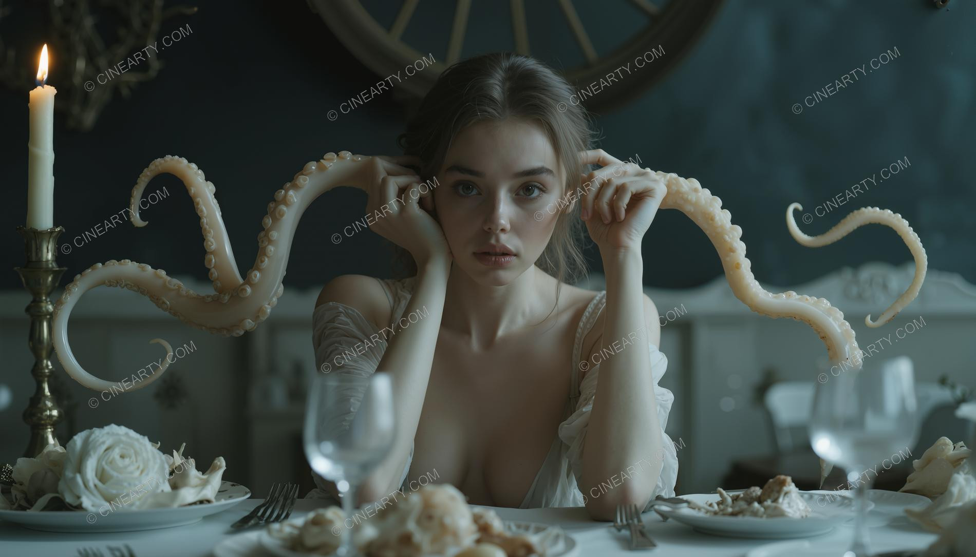 Beautiful Octopus-Woman Hybrid 93845