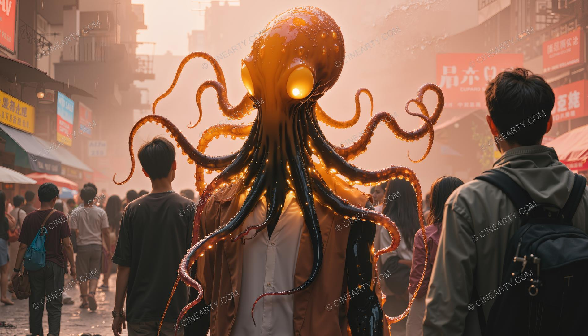 Octopus-Headed Chimeras Assimilated into Society 79169