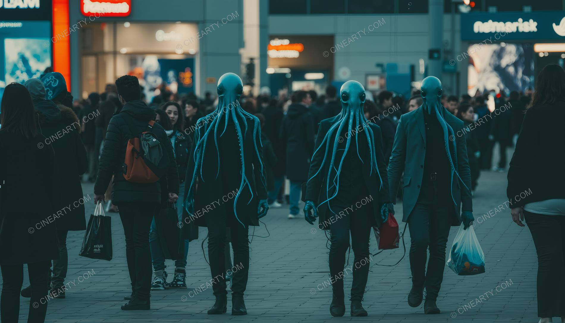 Octopus-Headed Chimeras Assimilated into Society 07001