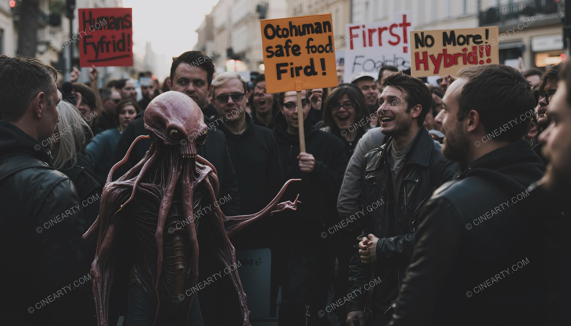 Octopus-Headed Chimeras Assimilated into Society 58900