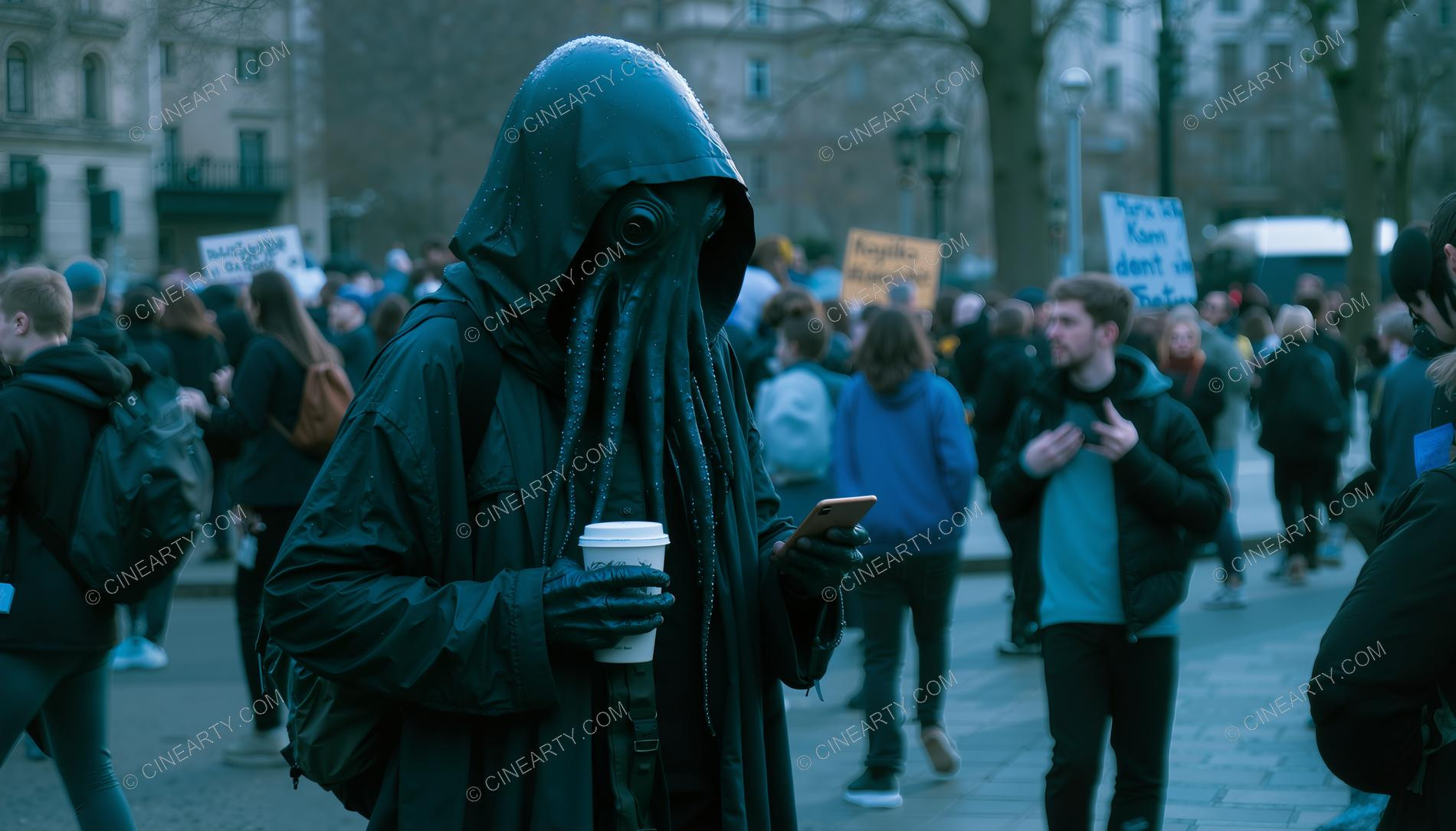 Octopus-Headed Chimeras Assimilated into Society 83977