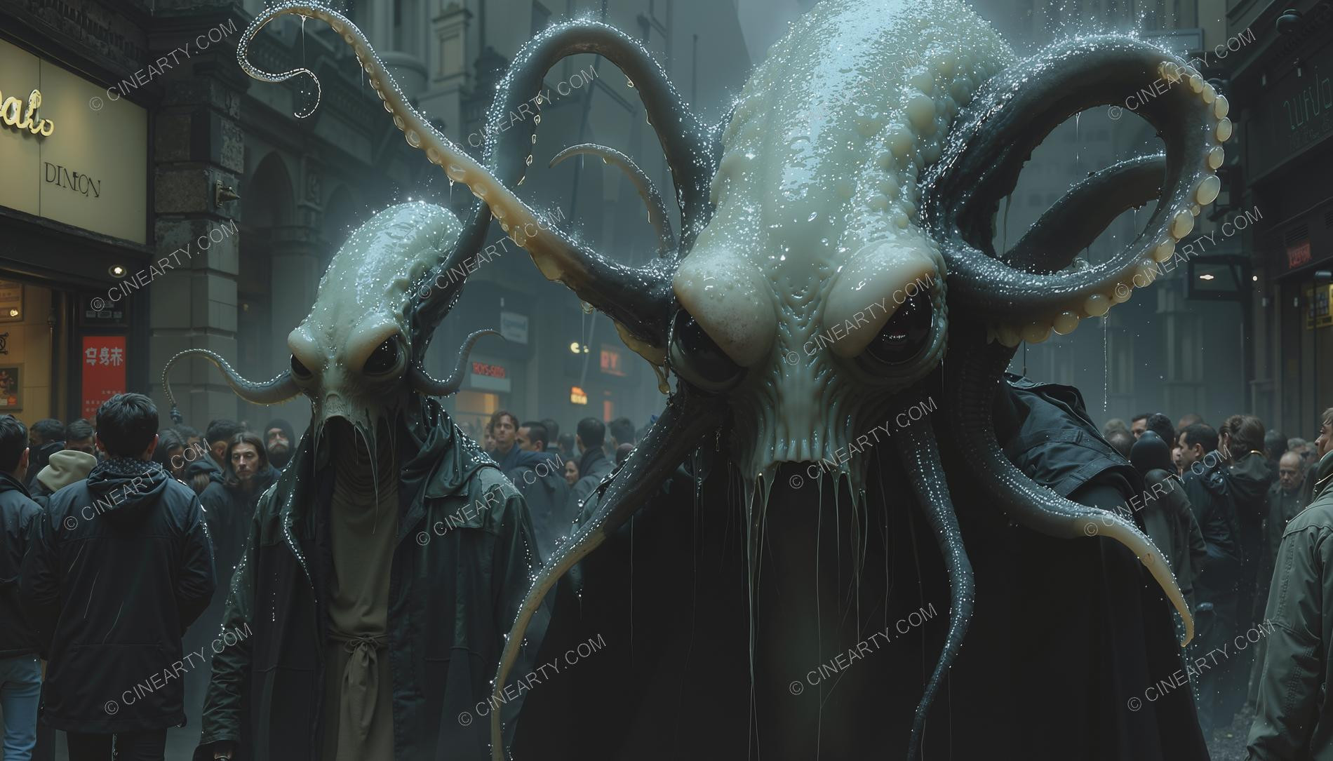 Octopus-Headed Chimeras Assimilated into Society 36027