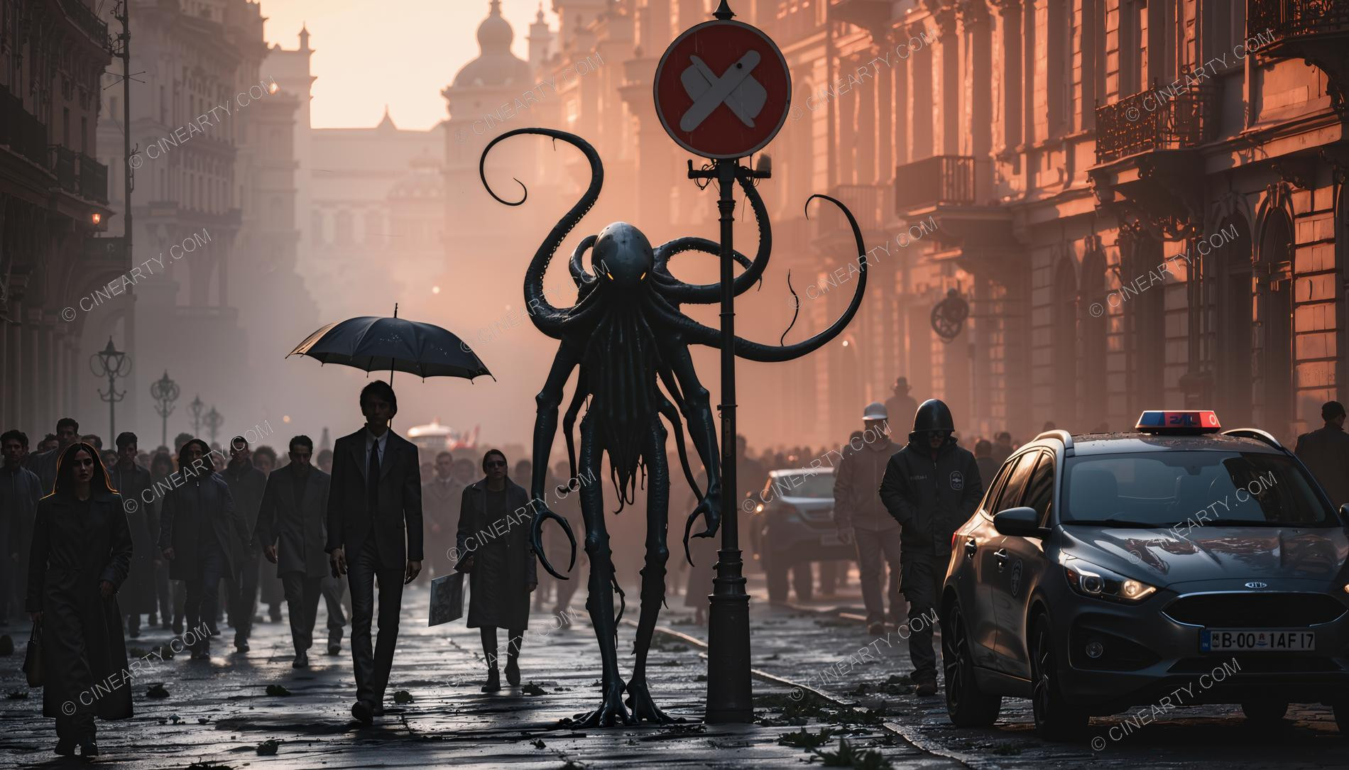 Octopus-Headed Chimeras Assimilated into Society 41318