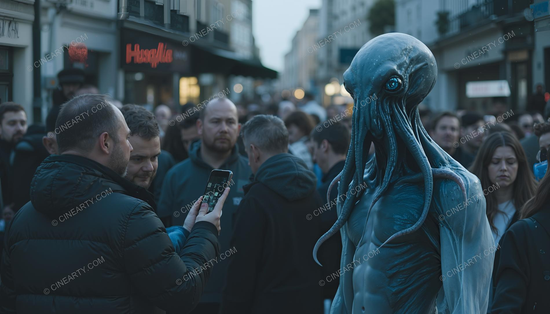 Octopus-Headed Chimeras Assimilated into Society 75387