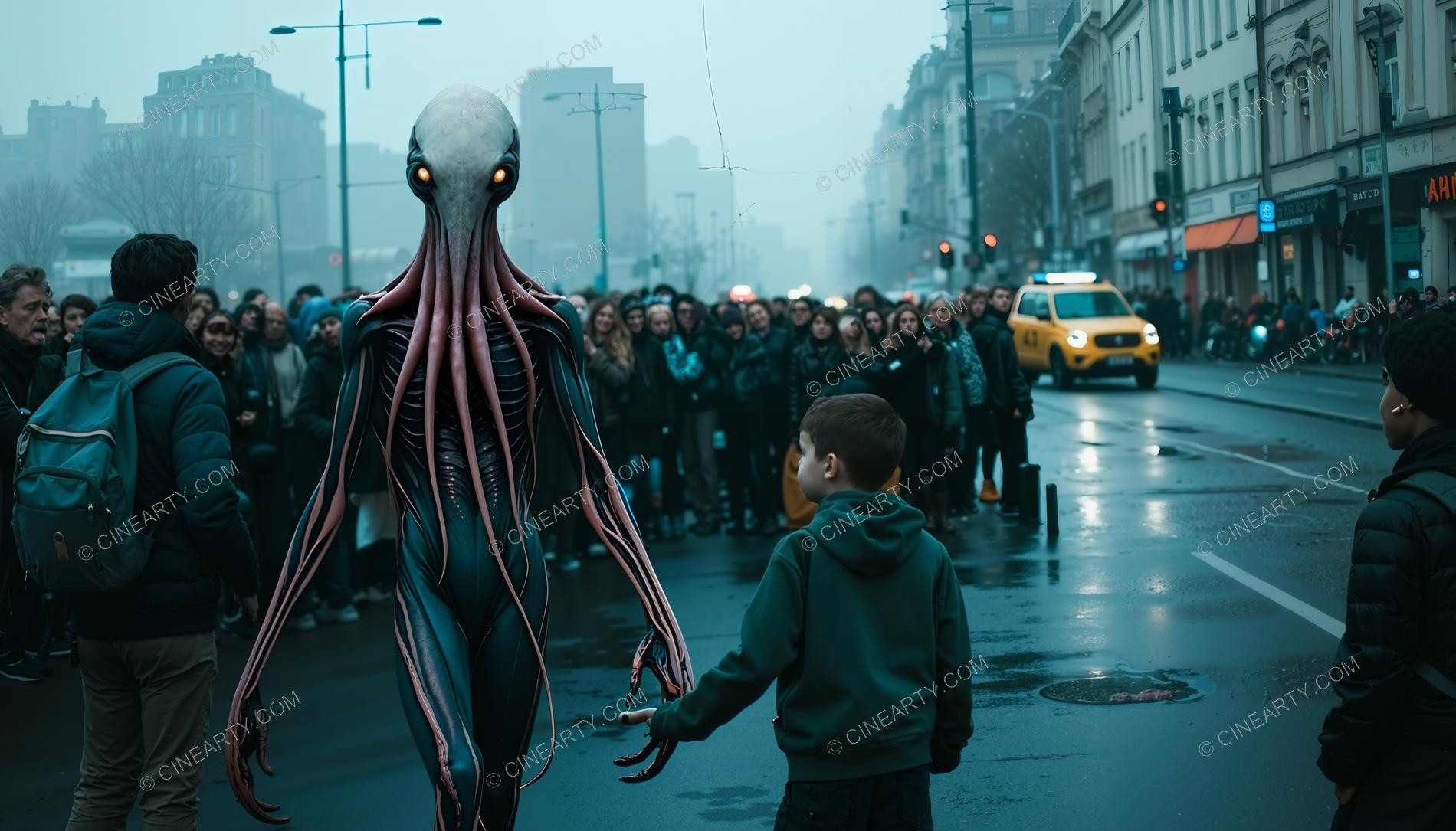 Octopus-Headed Chimeras Assimilated into Society 72237