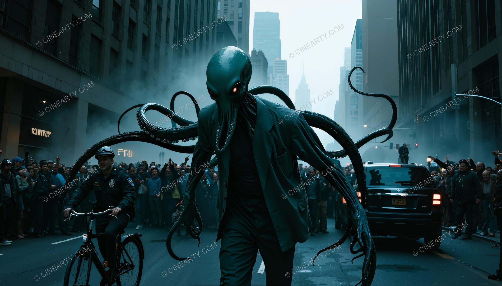 Octopus-Headed Chimeras Assimilated into Society 97320