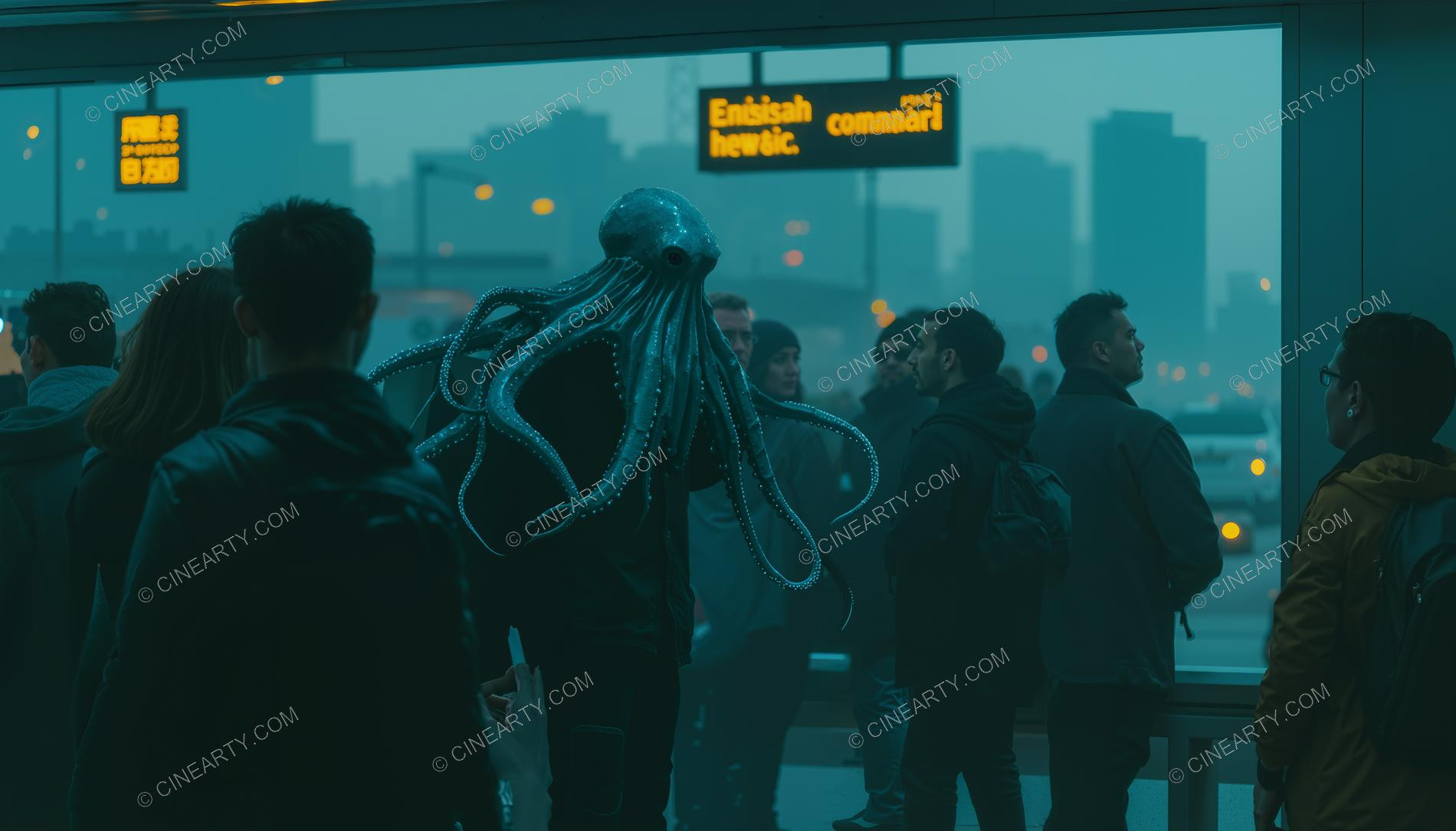 Octopus-Headed Chimeras Assimilated into Society 79884