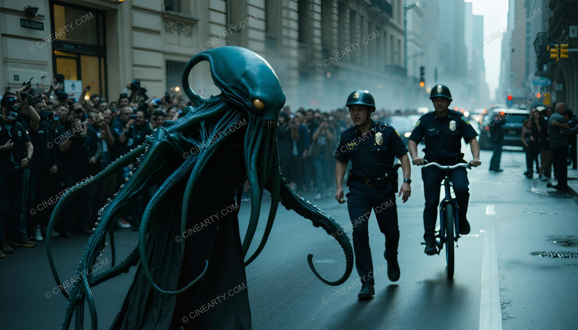 Octopus-Headed Chimeras Assimilated into Society 51305