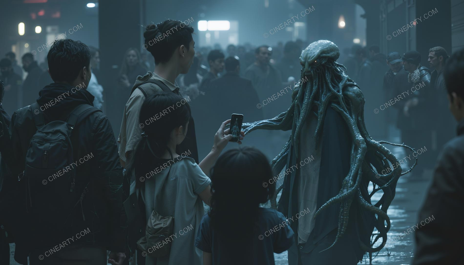 Octopus-Headed Chimeras Assimilated into Society 20774