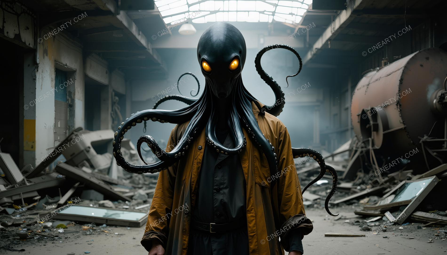 Octopus-Headed Chimeras Male Portrait 00232