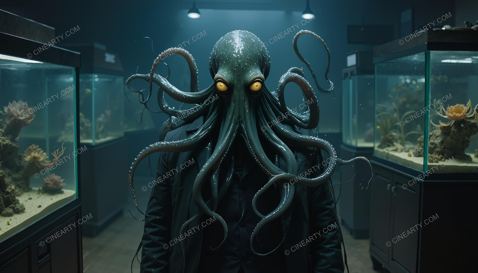 Octopus-Headed Chimeras Male Portrait 08368