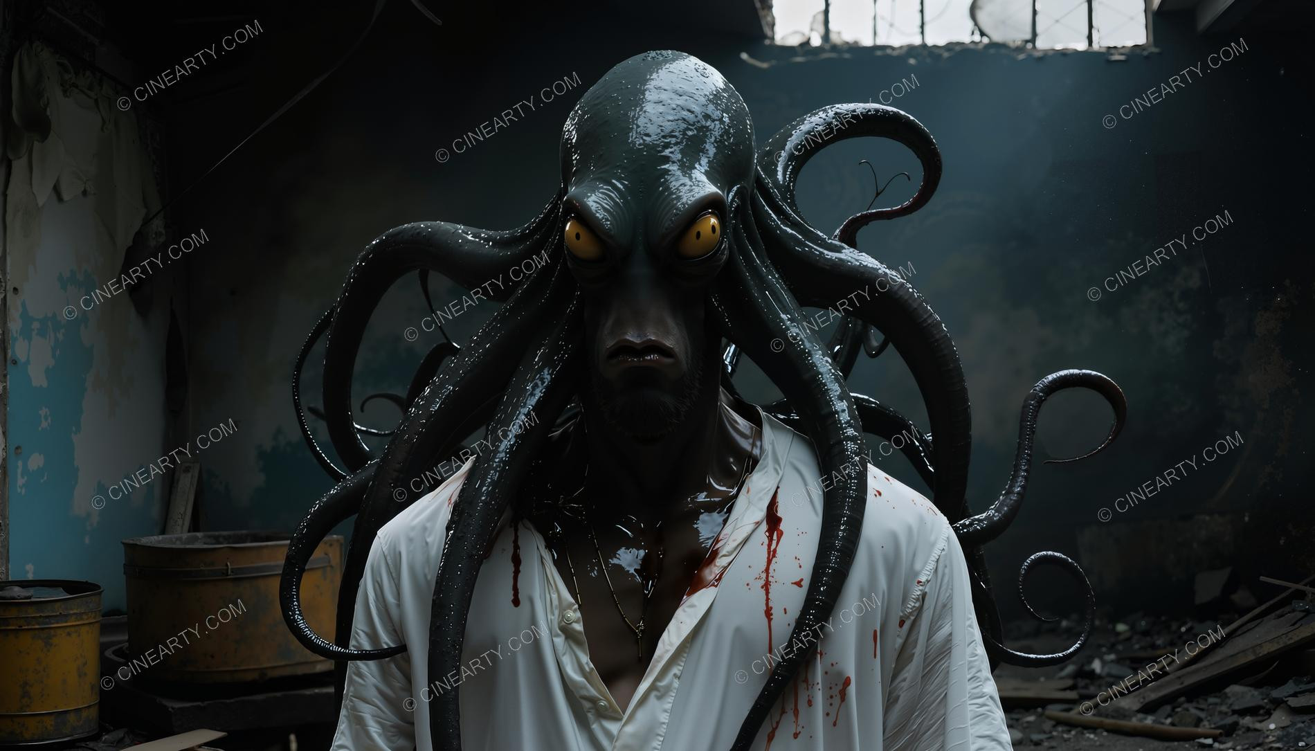 Octopus-Headed Chimeras Male Portrait 07026