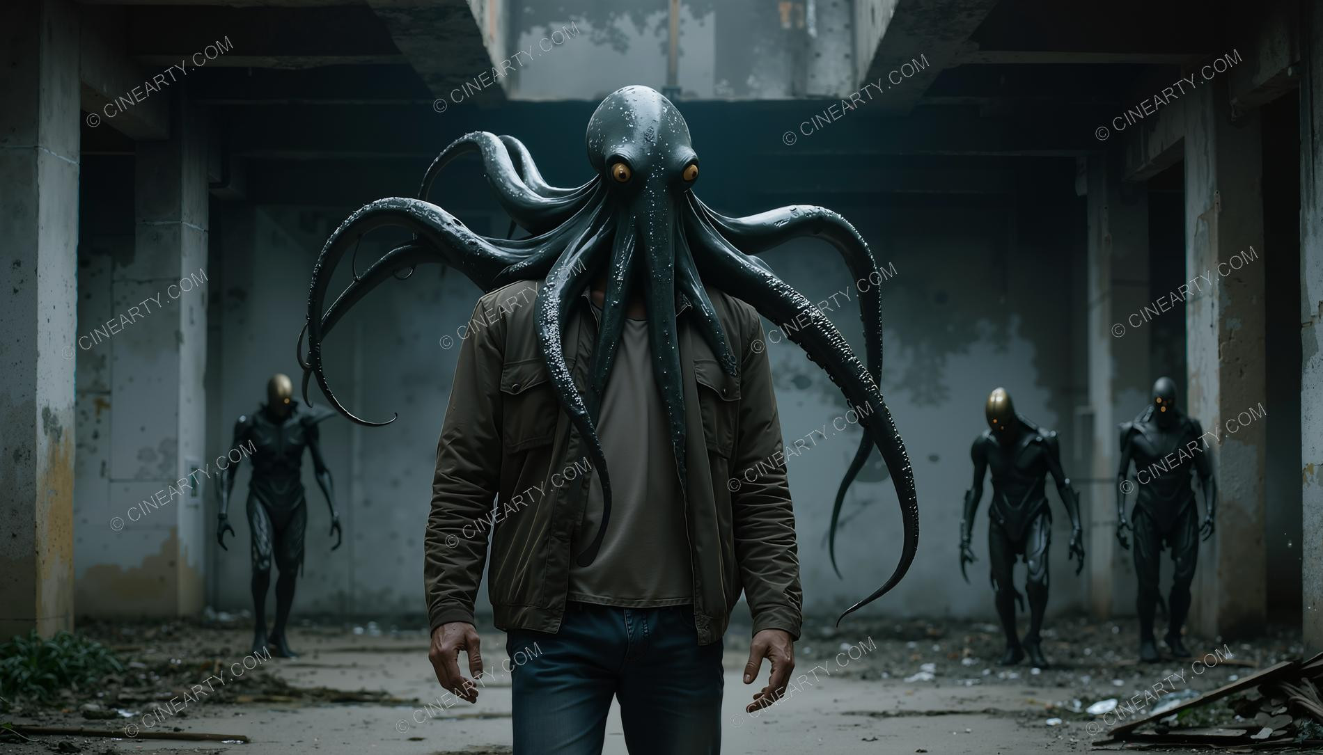 Octopus-Headed Chimeras Male Portrait 26885