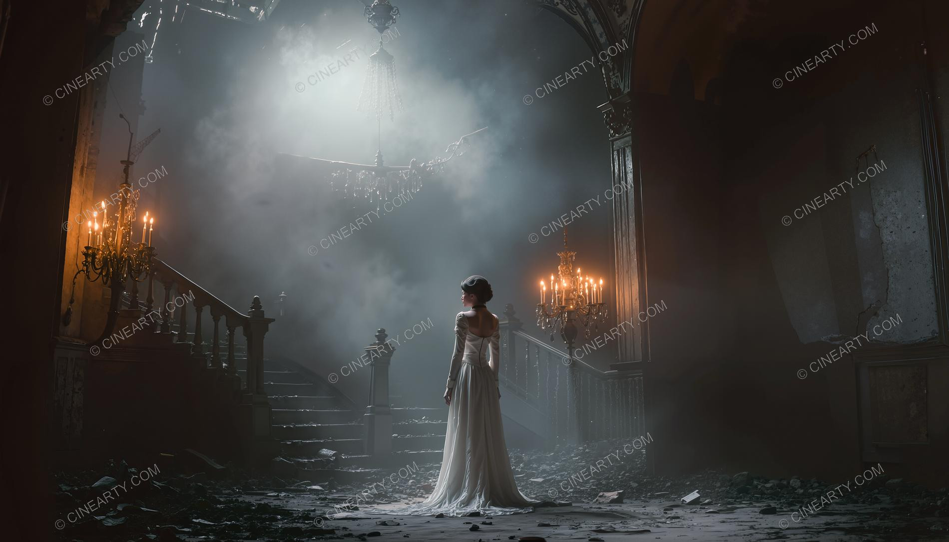 Young woman in the Castle 37860