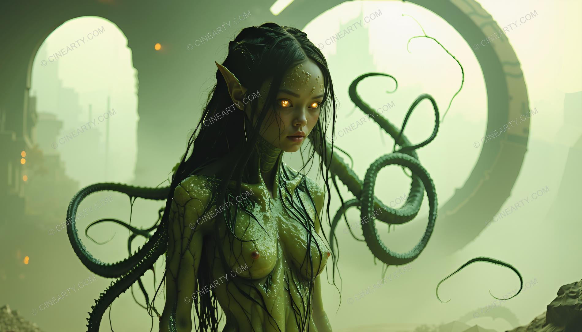 Beautiful Women Mutant with an Appendages 72412