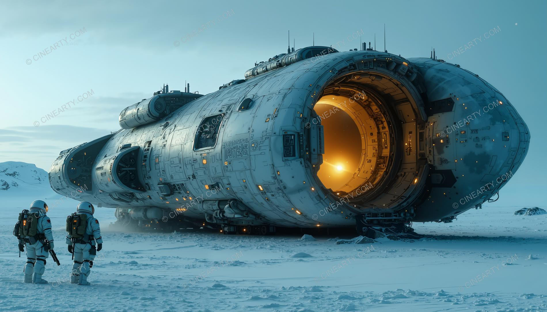 Alien Abandoned Spaceship 07906