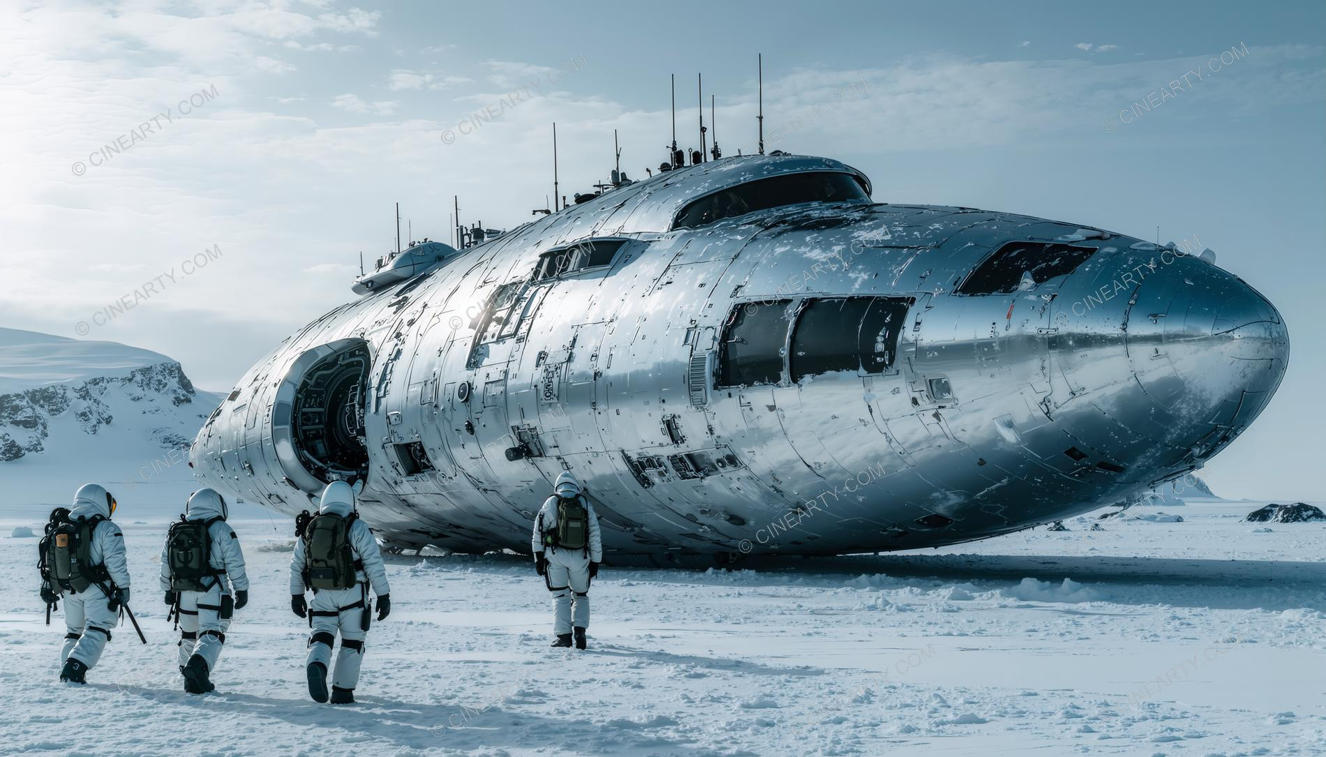 Alien Abandoned Spaceship 53516