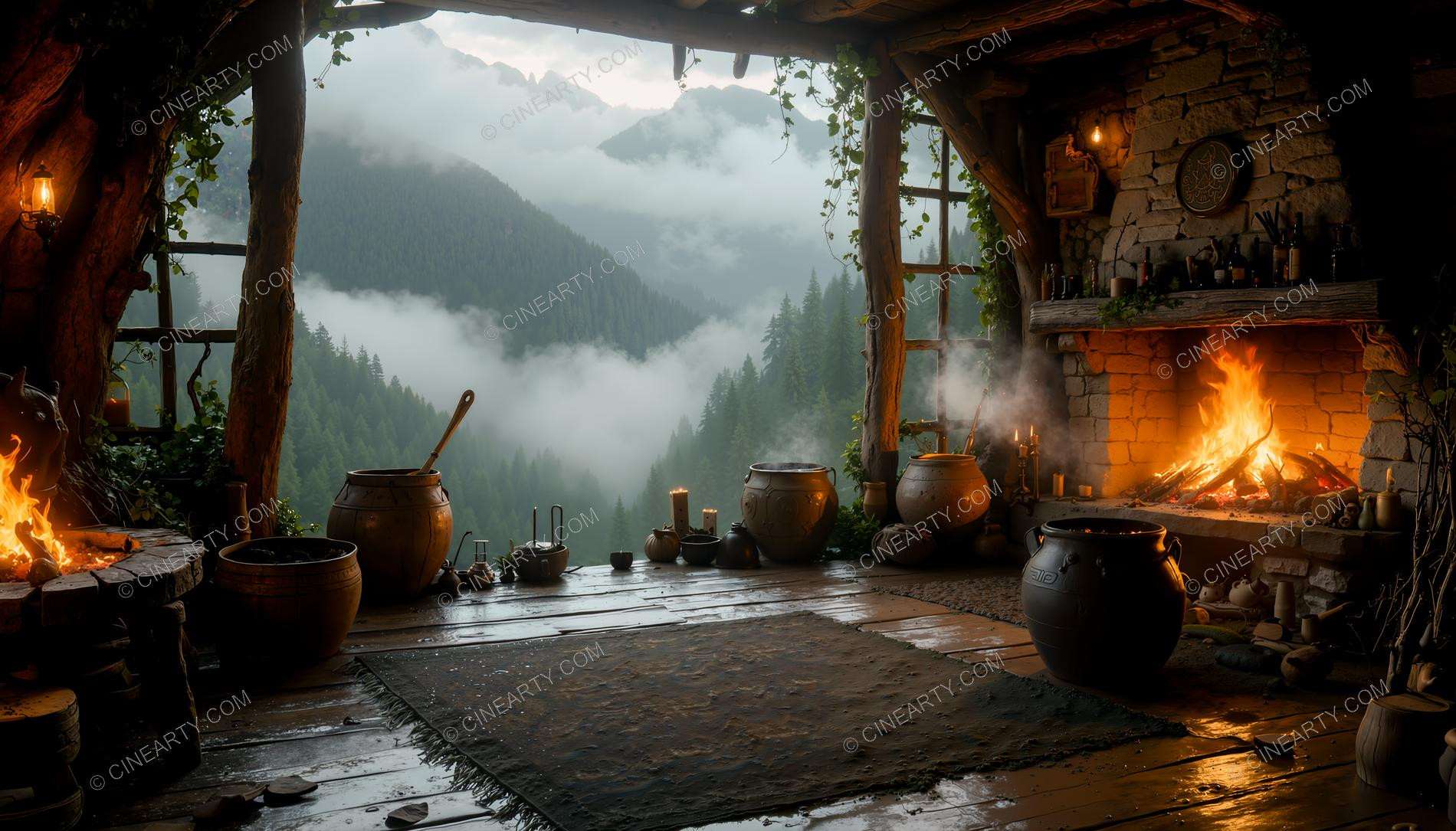 Kitchen in Mountains 75539