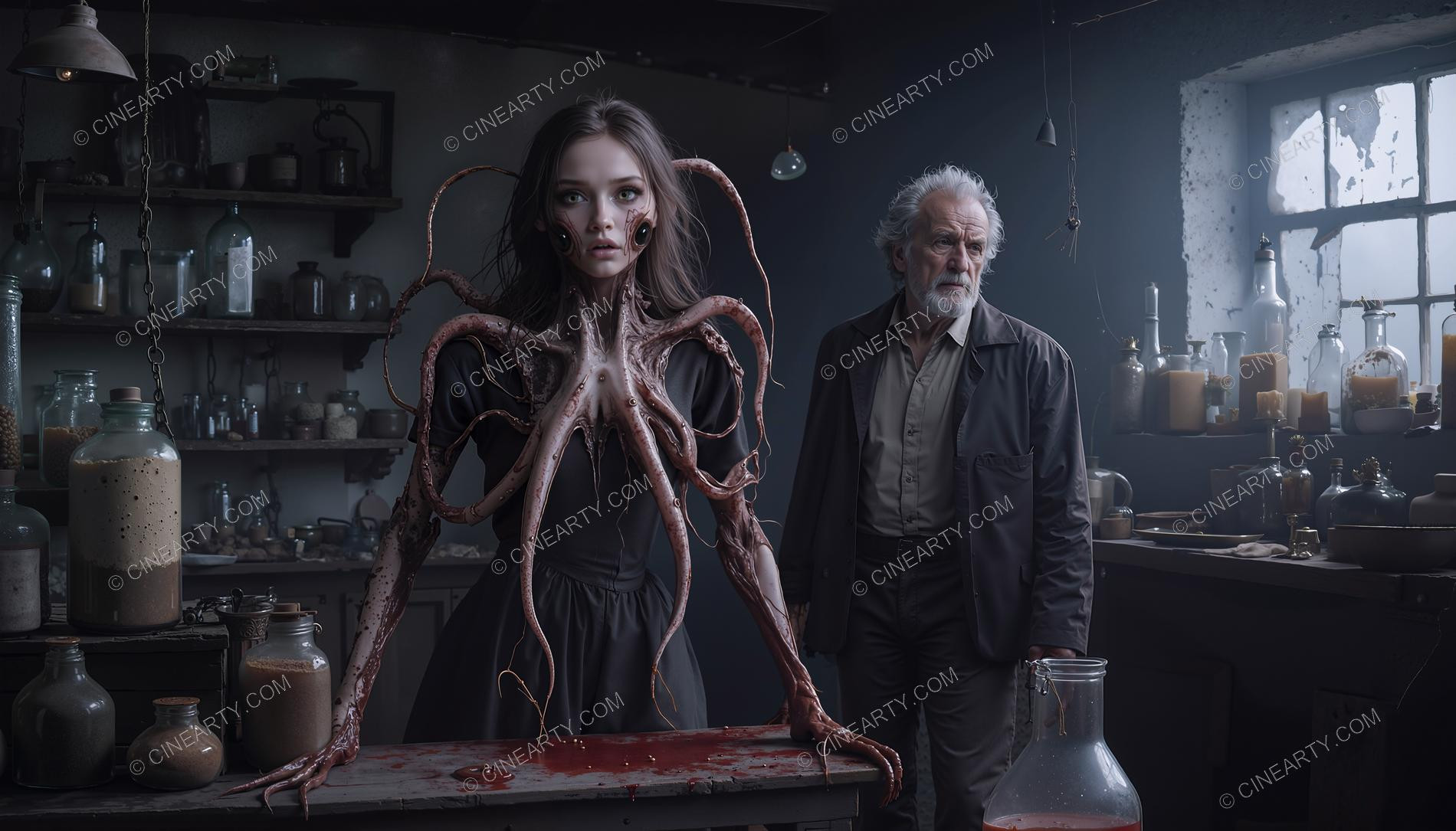 Human–Octopus Chimera Self-Experiment 85479