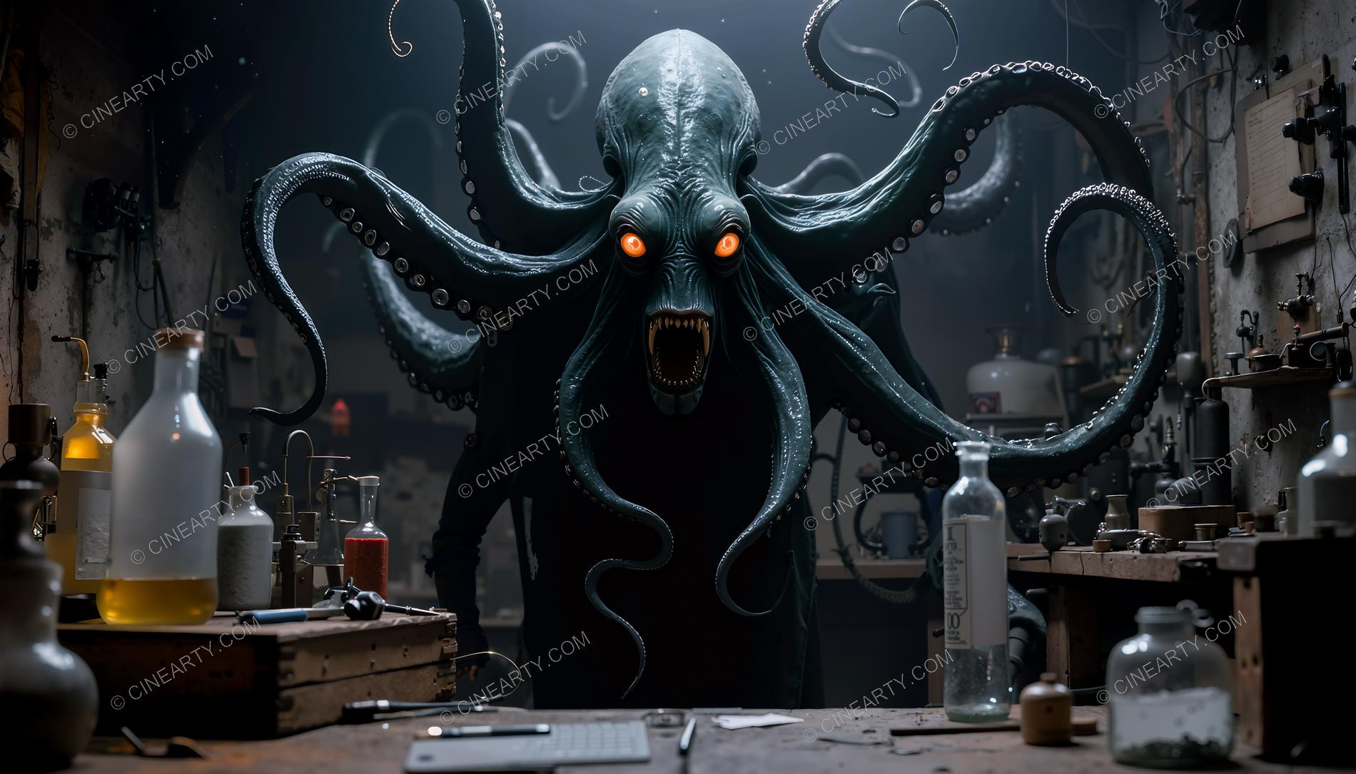 Human–Octopus Chimera Self-Experiment 19171