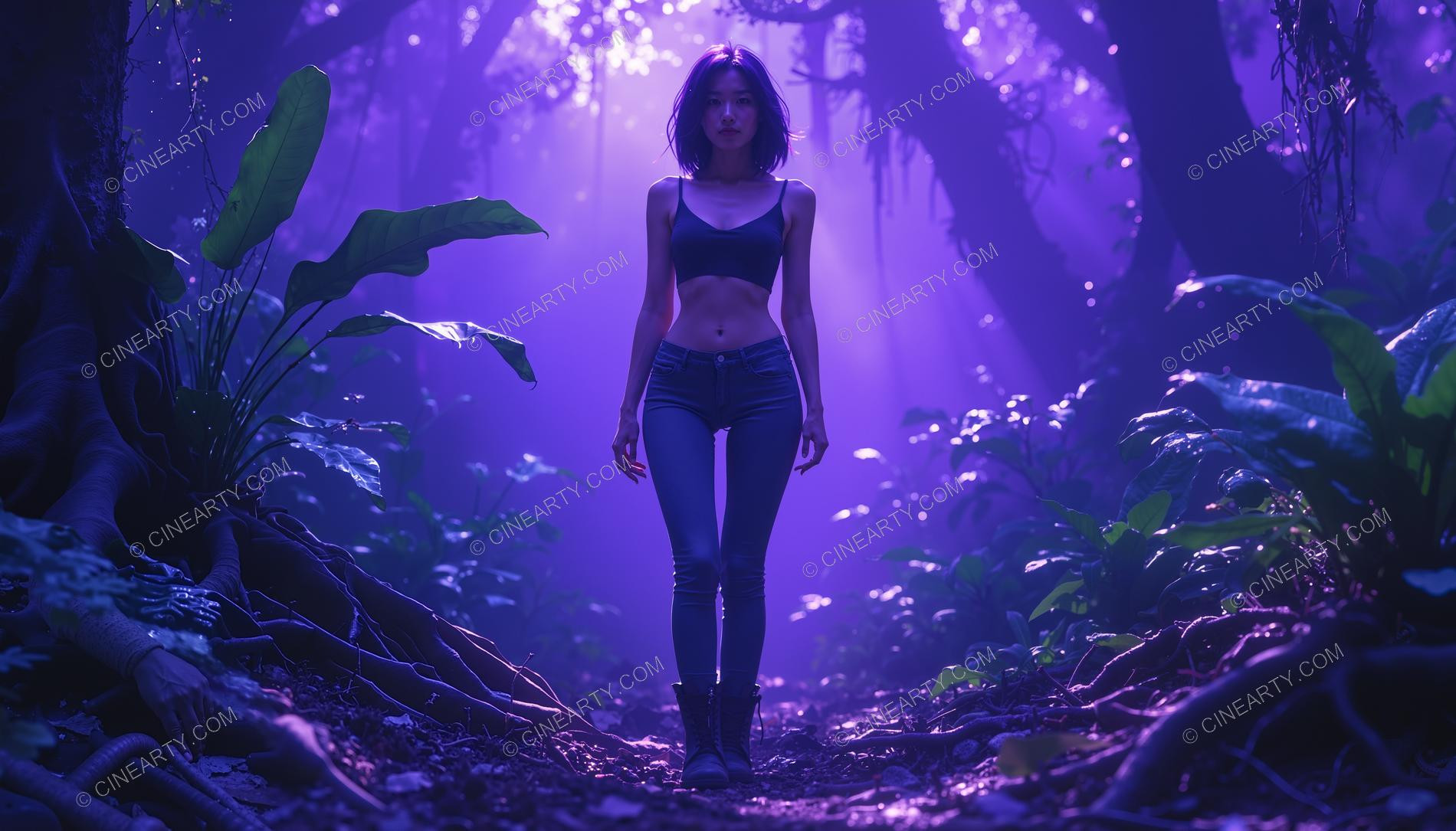 Beatuful Girl in a Forest 14201