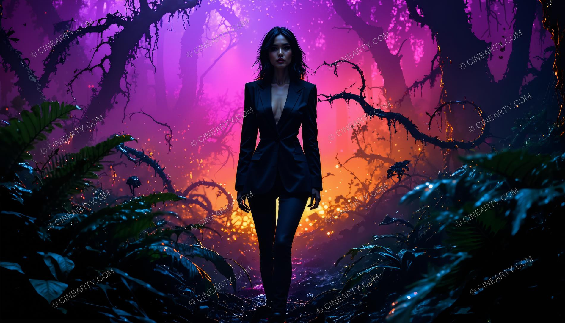 Beatuful Girl in a Forest 14590