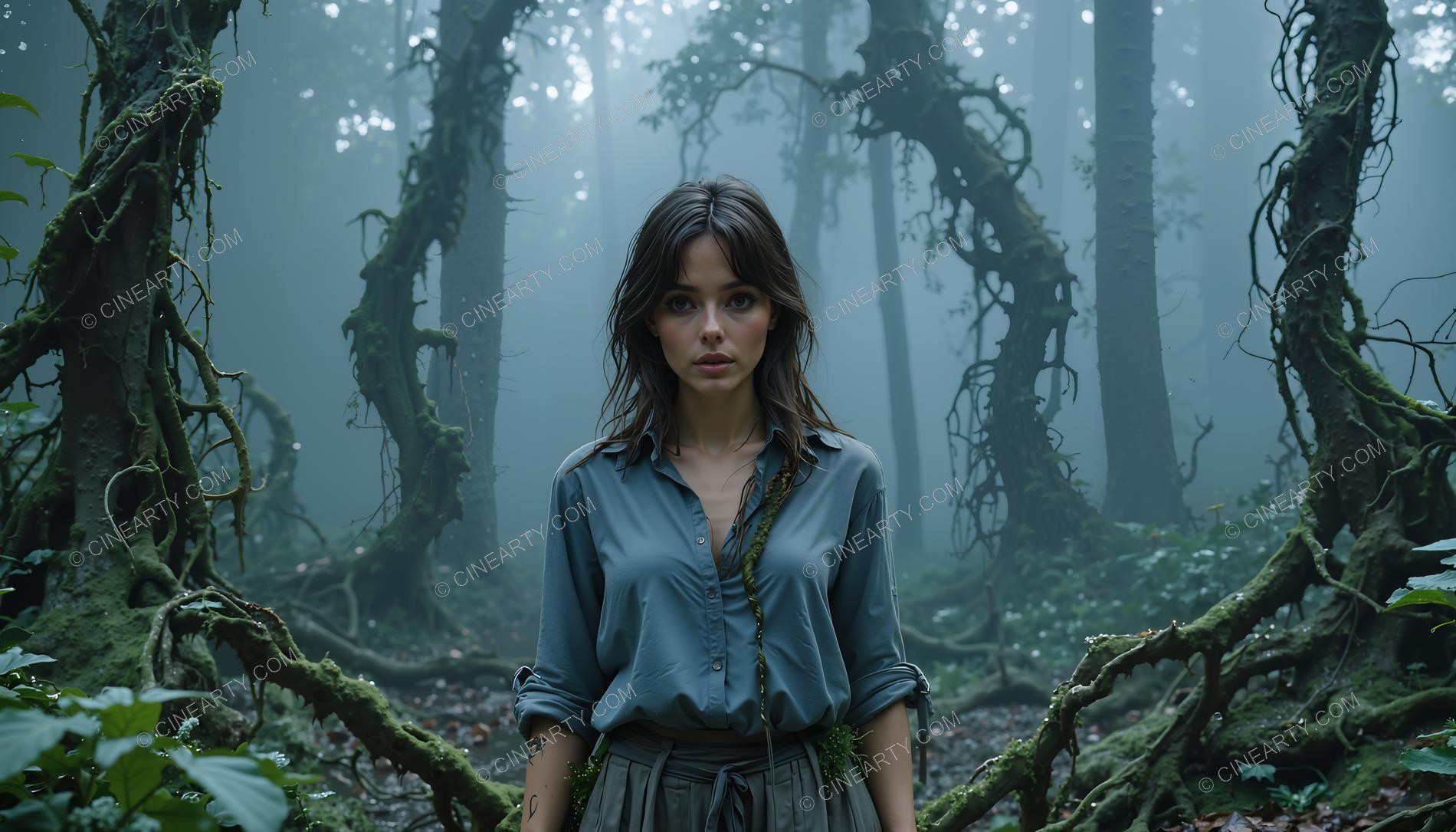 Beatuful Girl in a Forest 88161