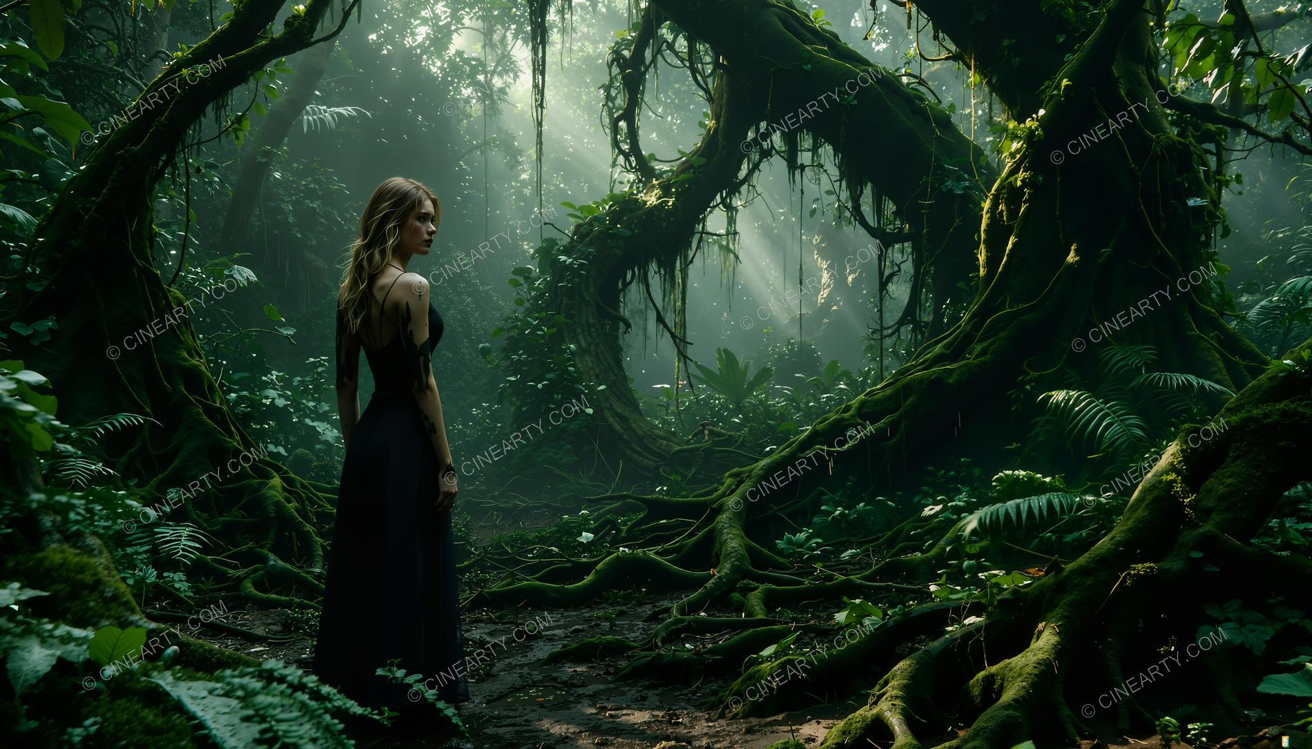 Beatuful Girl in a Forest 24375